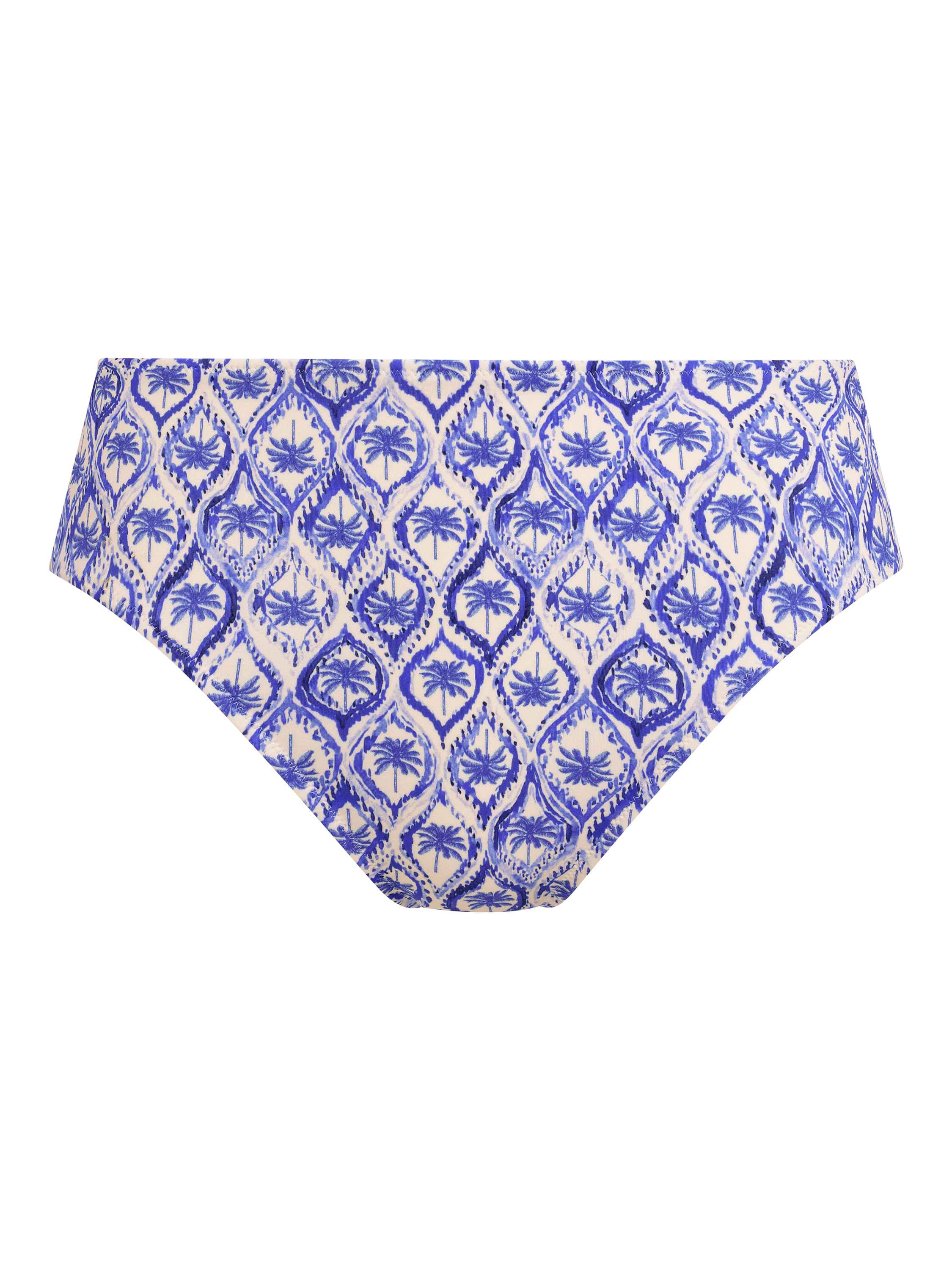 Product image 4 of 4, which shows Freya Ocean Breeze High Waist Bikini Bottoms, Blue, S