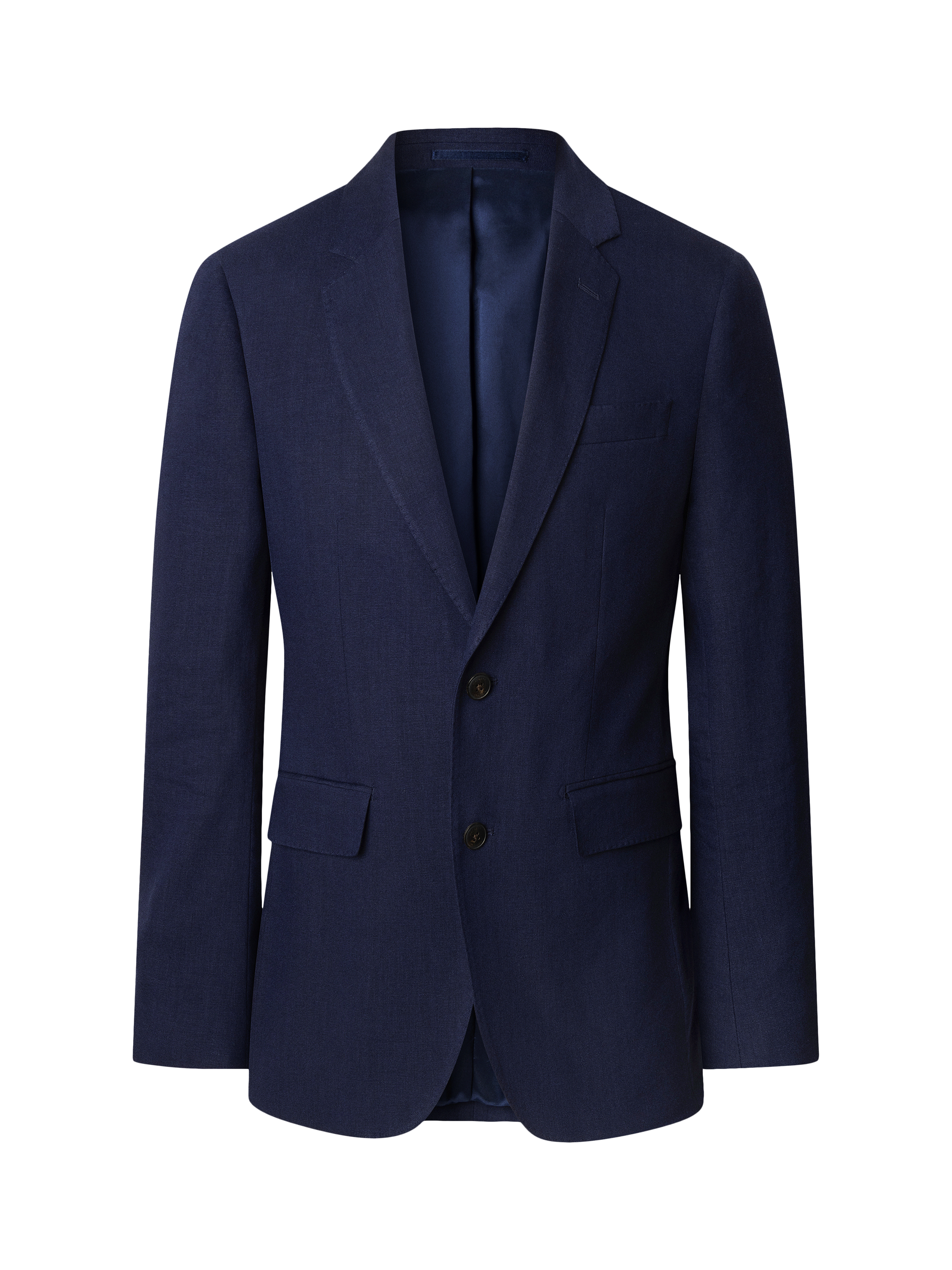 Product image 2 of 7, which shows Hackett London Stretch Linen Rich Suit, Navy, 36