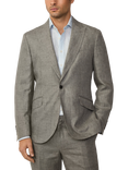 Hackett London Belgravia Pure Linen Suit, Khaki
