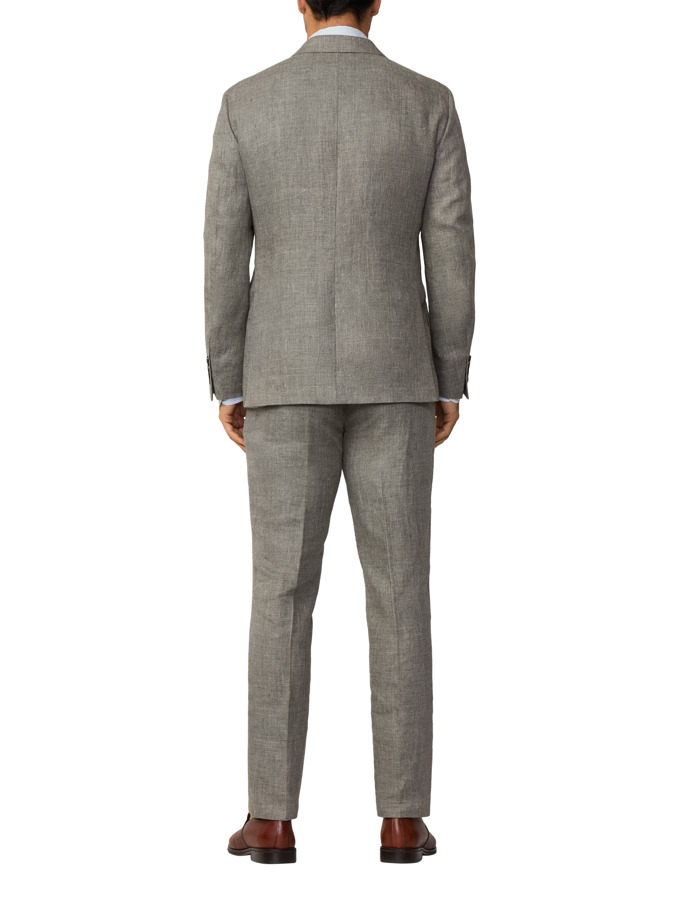 Product image 3 of 7, which shows Hackett London Belgravia Pure Linen Suit, Khaki, 36