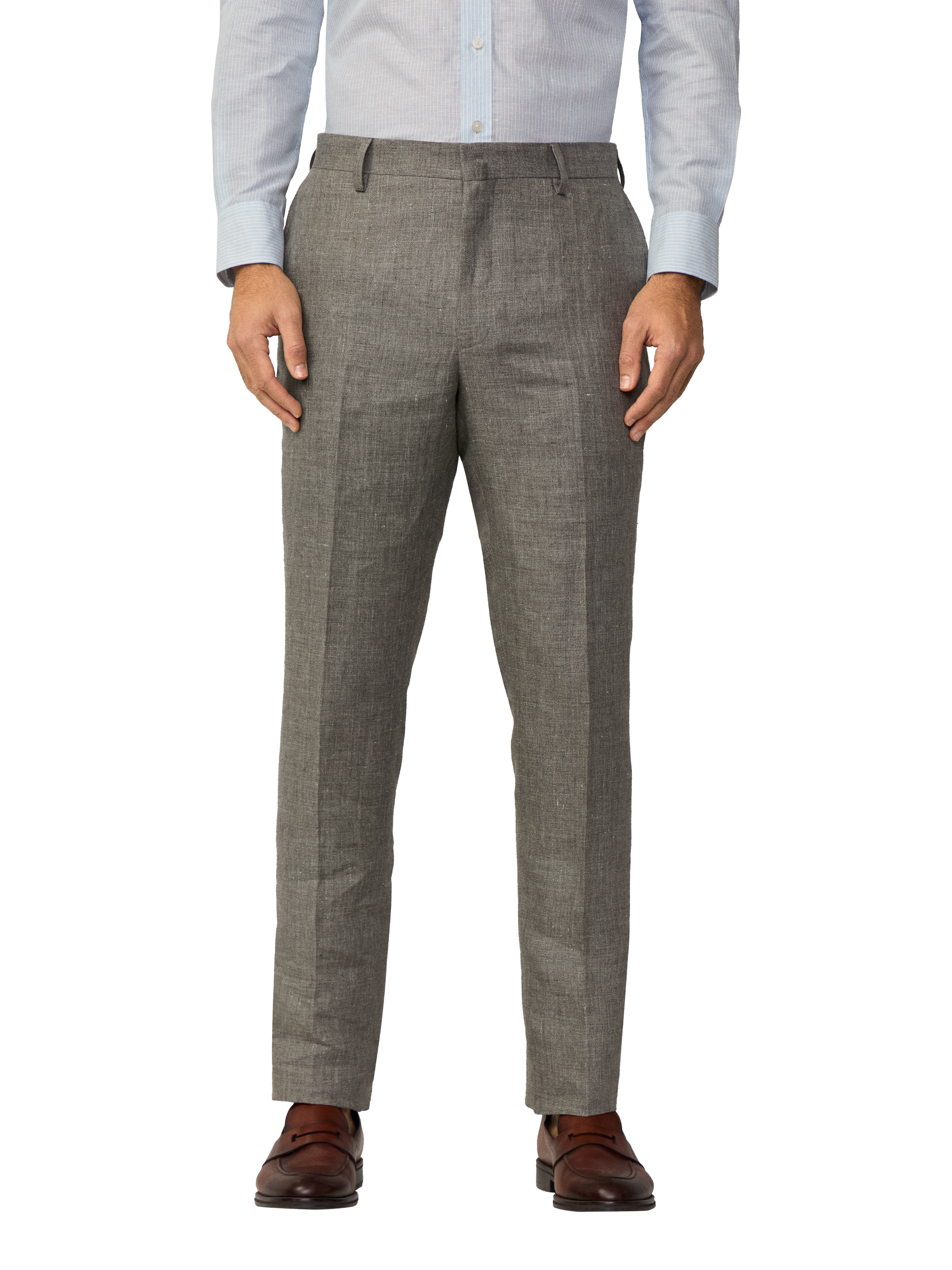 Product image 6 of 7, which shows Hackett London Belgravia Pure Linen Suit, Khaki, 36