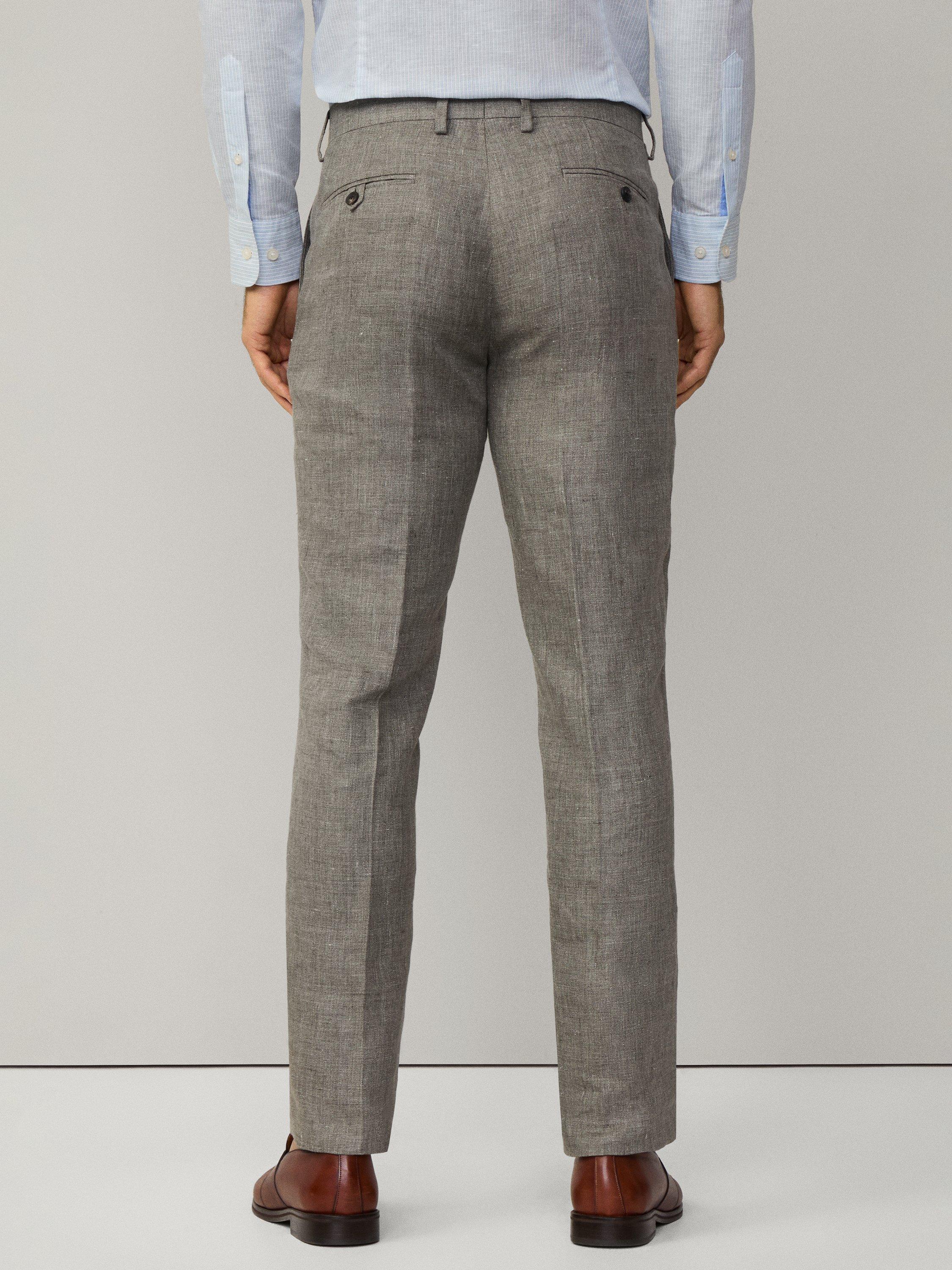 Product image 7 of 7, which shows Hackett London Belgravia Pure Linen Suit, Khaki, 36