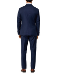 Hackett London Wool Tonal Glen Check Suit, Navy