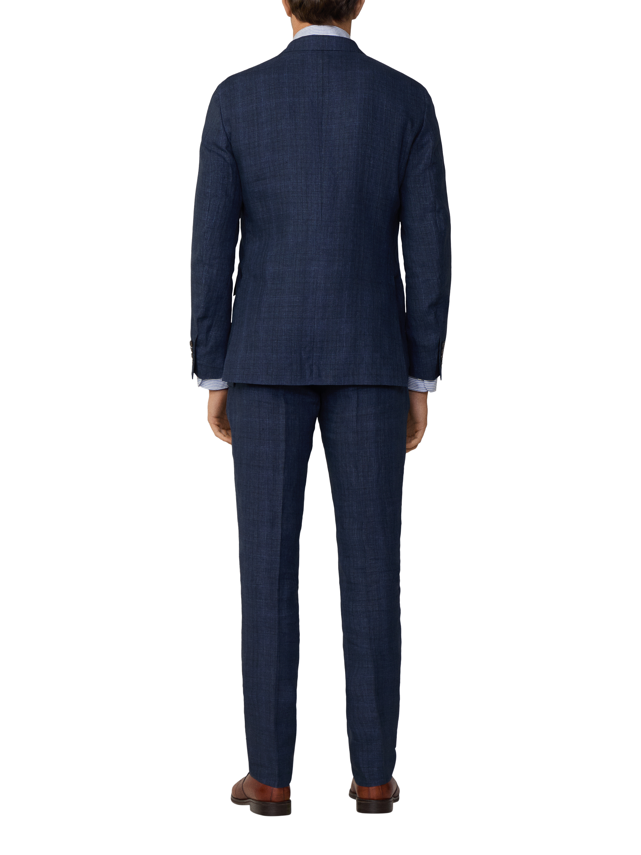 Product image 2 of 8, which shows Hackett London Linen Suit, Navy, 36