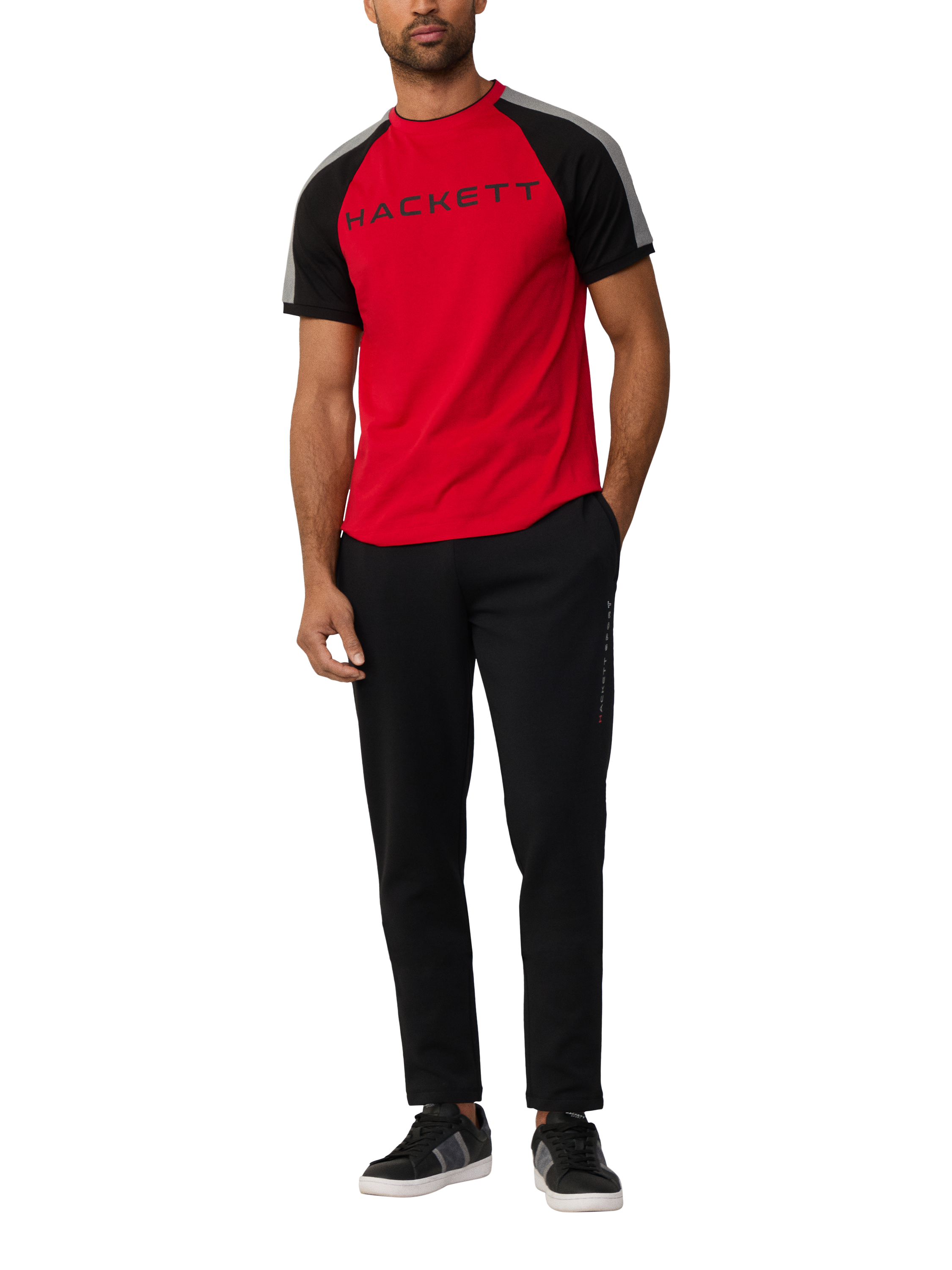 Product image 1 of 6, which shows Hackett London Classic Fit T-Shirt, Race Red, XXL