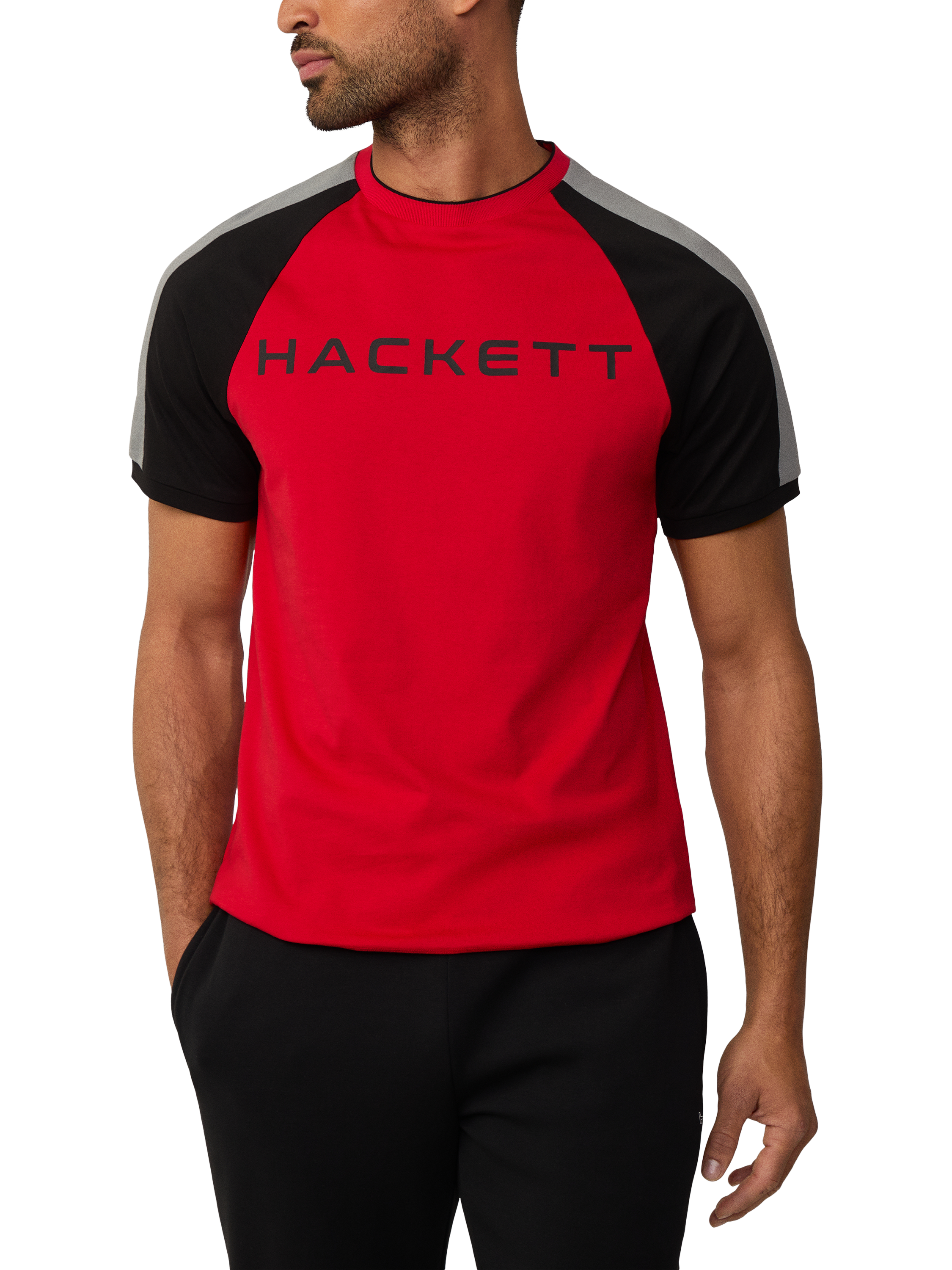 Product image 2 of 6, which shows Hackett London Classic Fit T-Shirt, Race Red, XXL