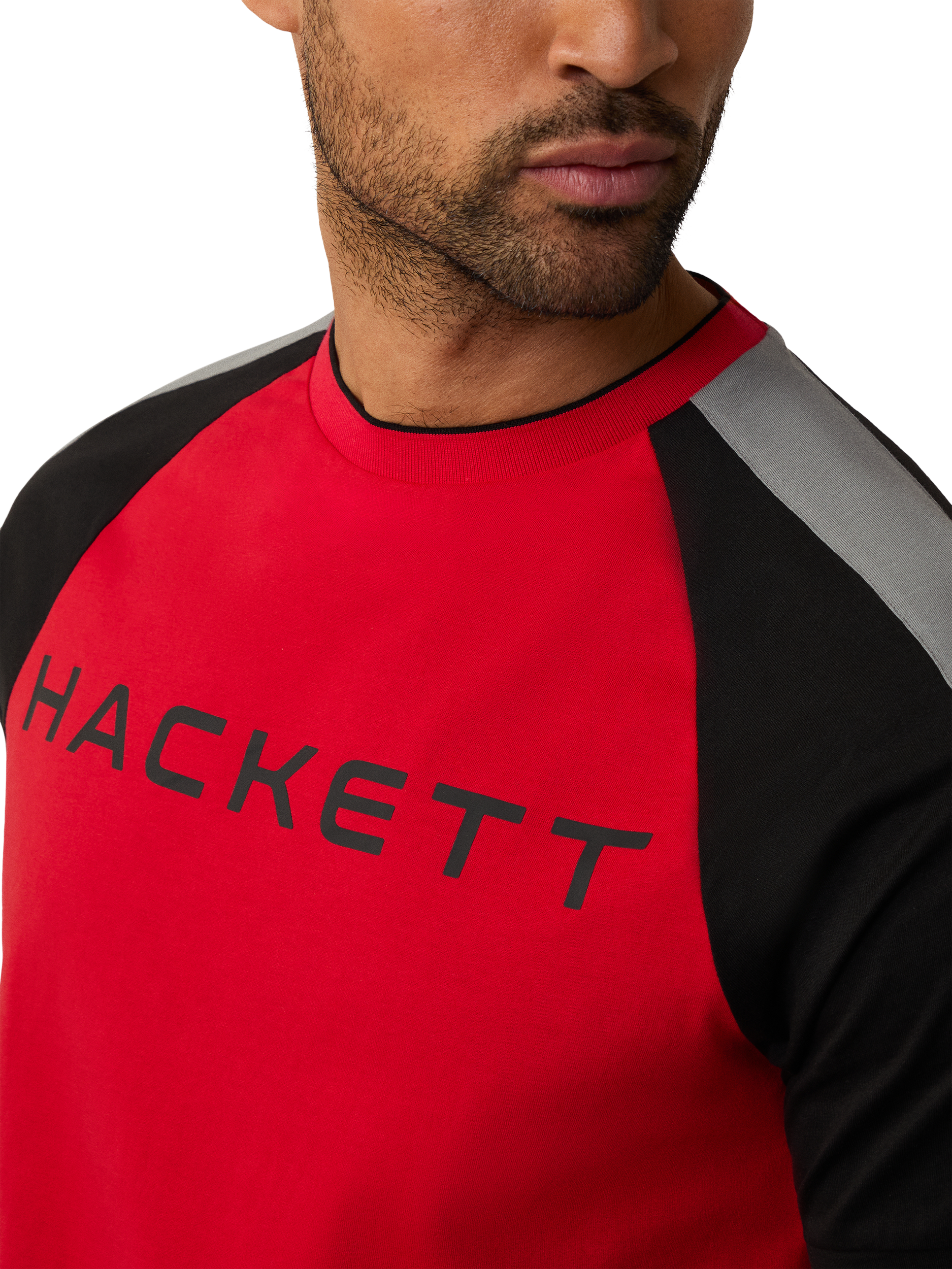 Product image 4 of 6, which shows Hackett London Classic Fit T-Shirt, Race Red, XXL
