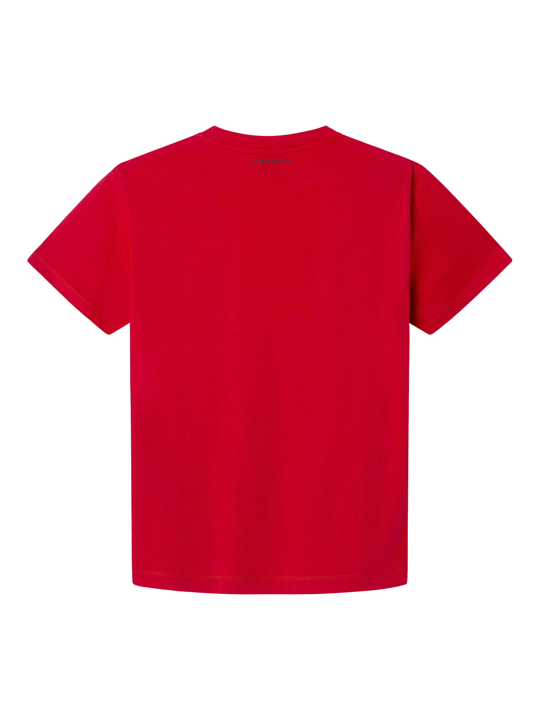 Product image 6 of 6, which shows Hackett London Cotton Classic Fit Short Sleeve Logo T-Shirt, Race Red, XS