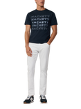 Hackett London Cotton Classic Fit Short Sleeve Logo T-Shirt, Navy