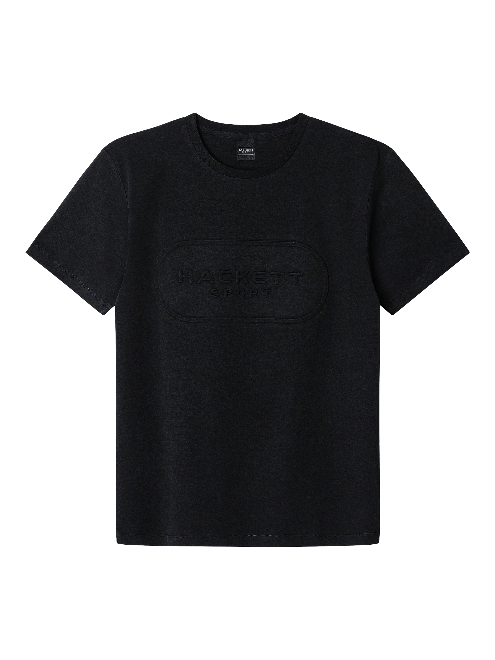 Product image 5 of 6, which shows Hackett London Cotton Classic Fit Short Sleeve T-Shirt, Black, XS