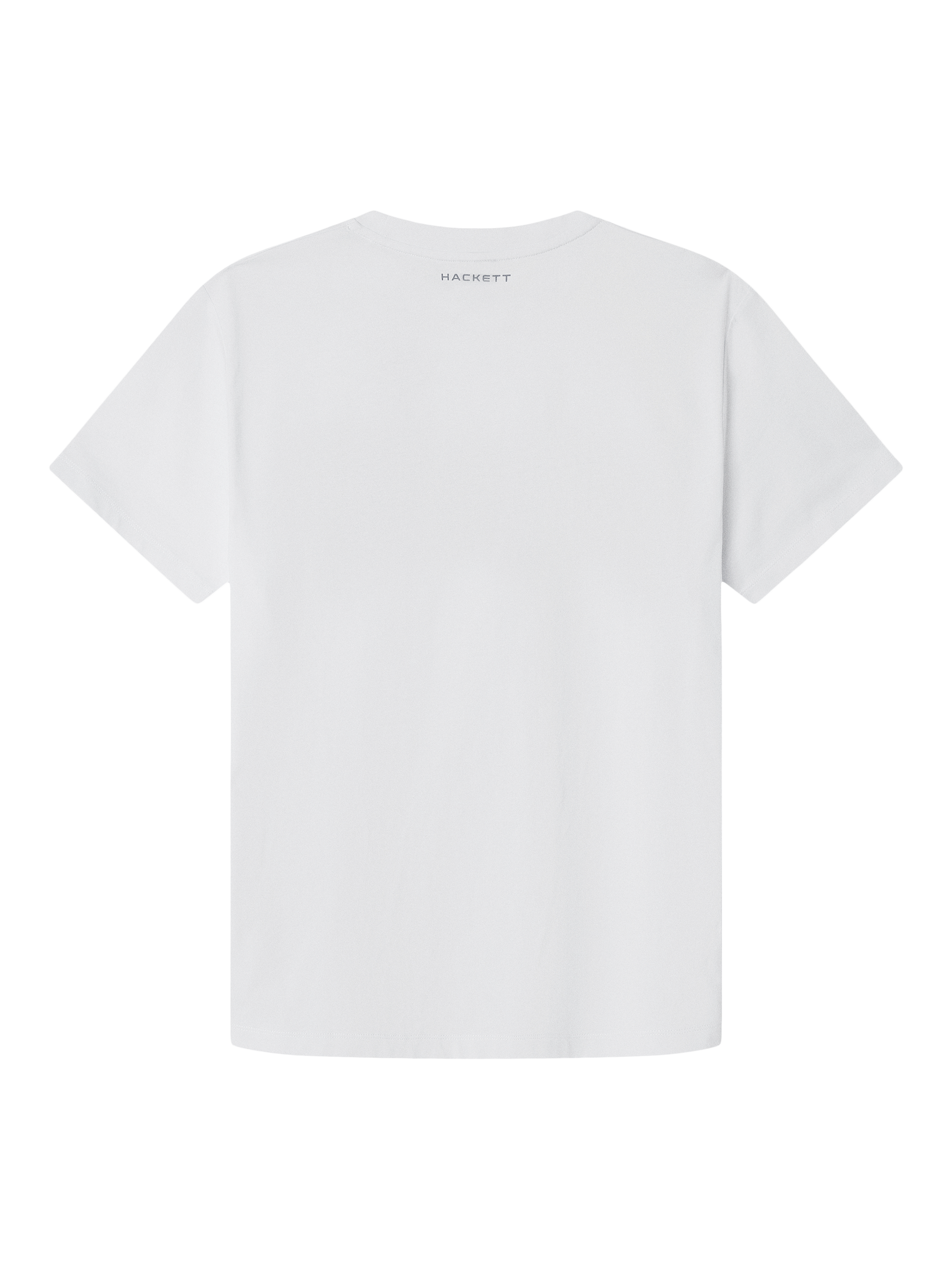 Product image 6 of 6, which shows Hackett London Cotton Regular Fit Short Sleeve Logo T-Shirt, White, XXL