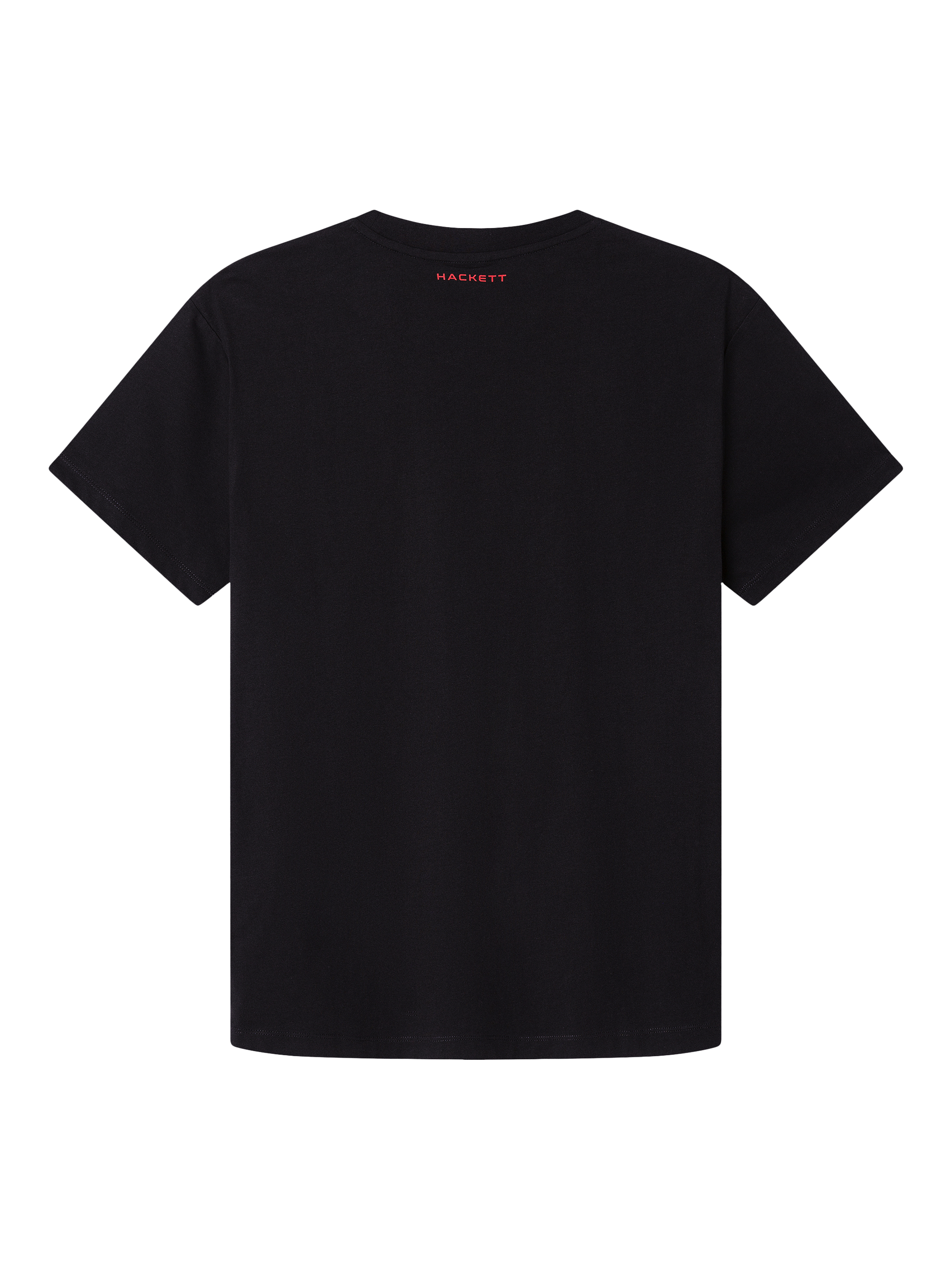 Product image 6 of 6, which shows Hackett London Cotton Regular Fit Short Sleeve Logo T-Shirt, Black, XXL