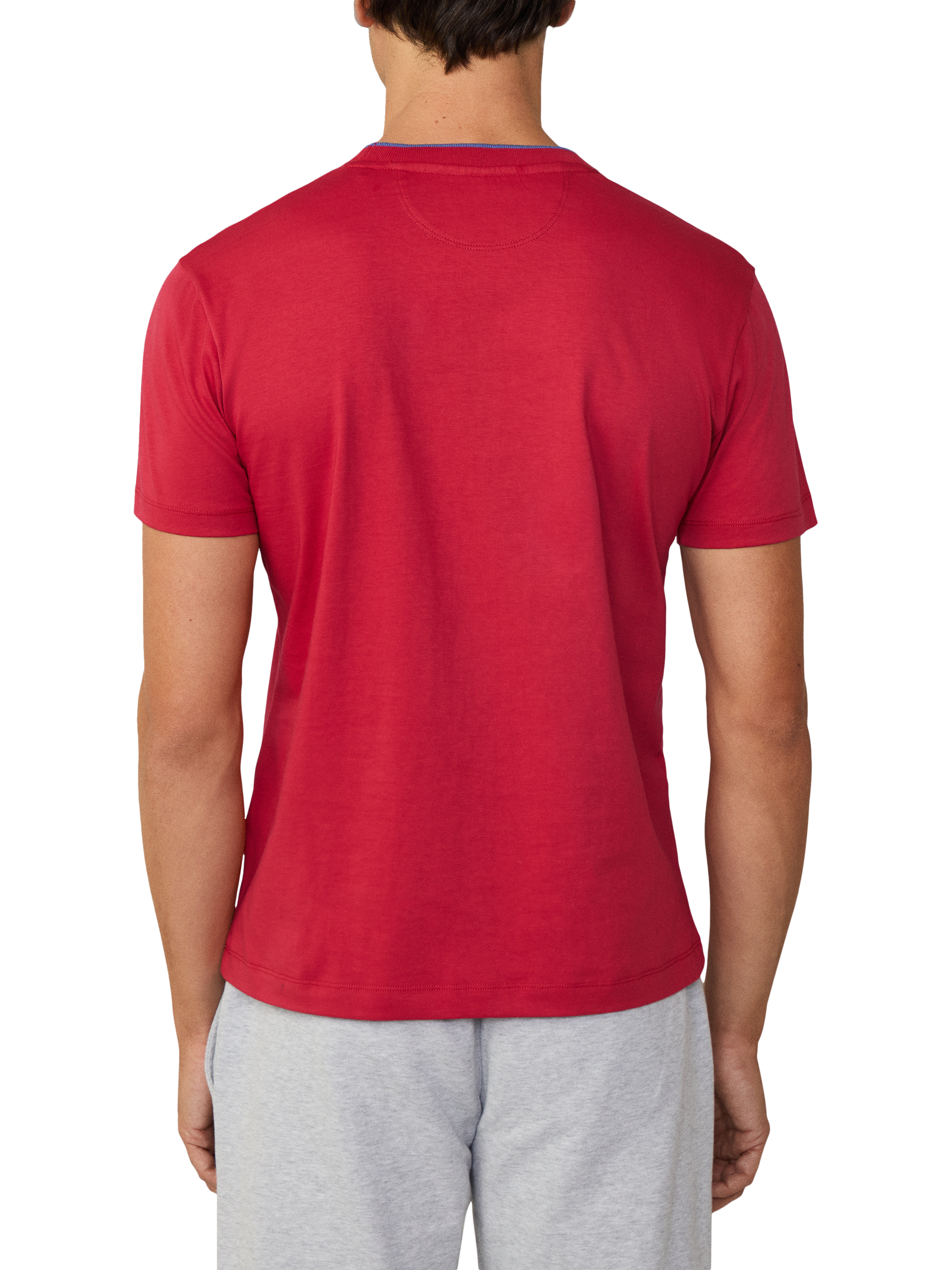 Product image 3 of 5, which shows Hackett London Cotton Regular Fit Short Sleeve T-Shirt, Pop Red, XXXL