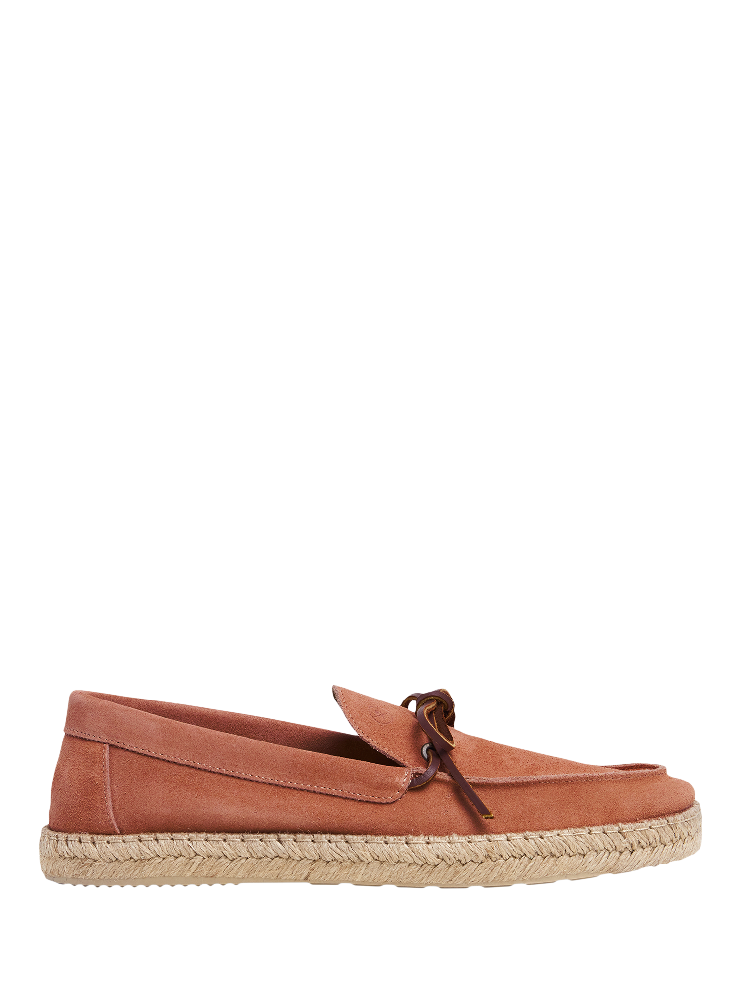 Product image 1 of 6, which shows Hackett London Suede Boat Espadrilles, Apricot Orange, 11