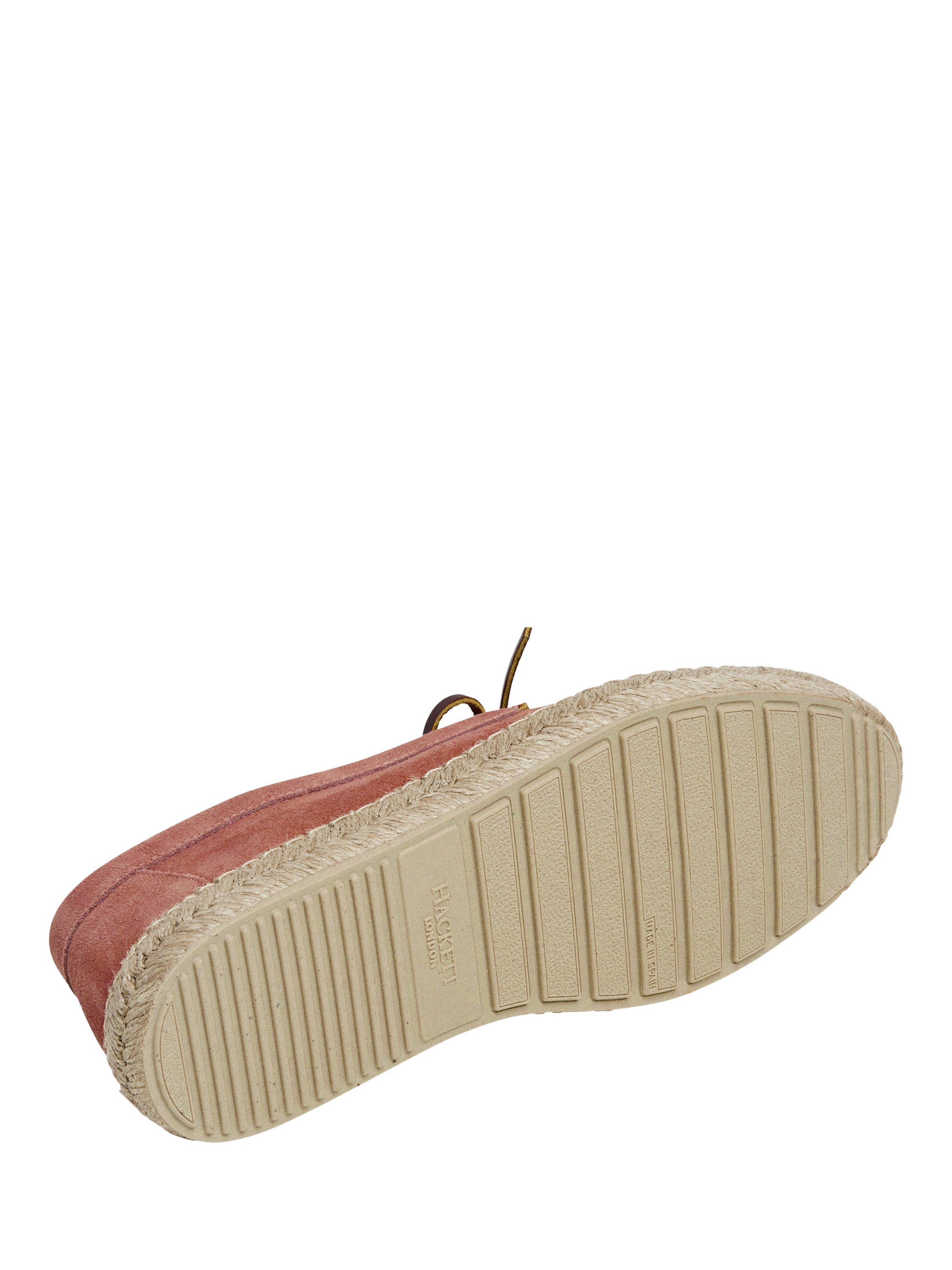 Product image 6 of 6, which shows Hackett London Suede Boat Espadrilles, Apricot Orange, 11