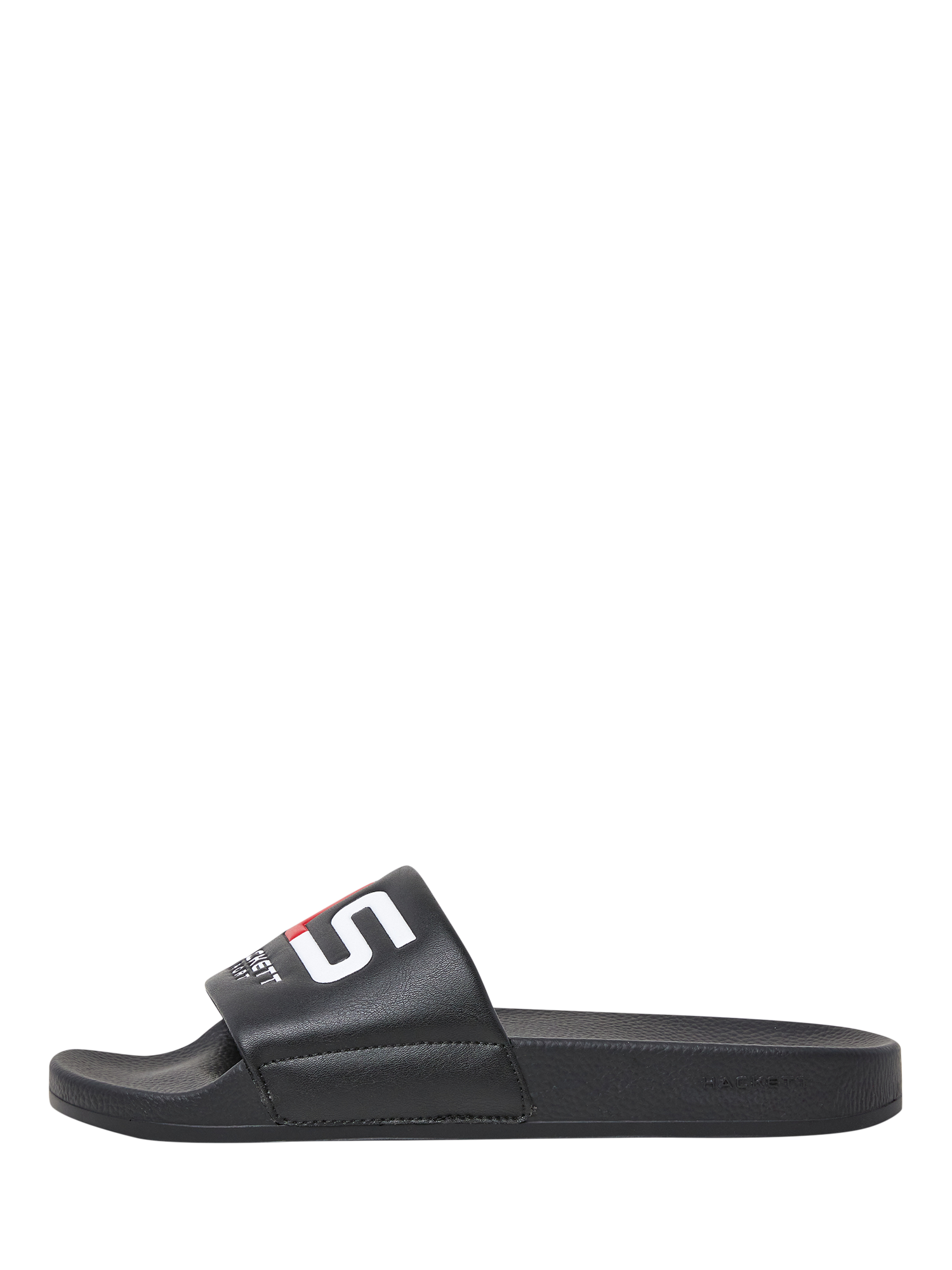 Product image 1 of 5, which shows Hackett London Logo Sliders, Black, 11