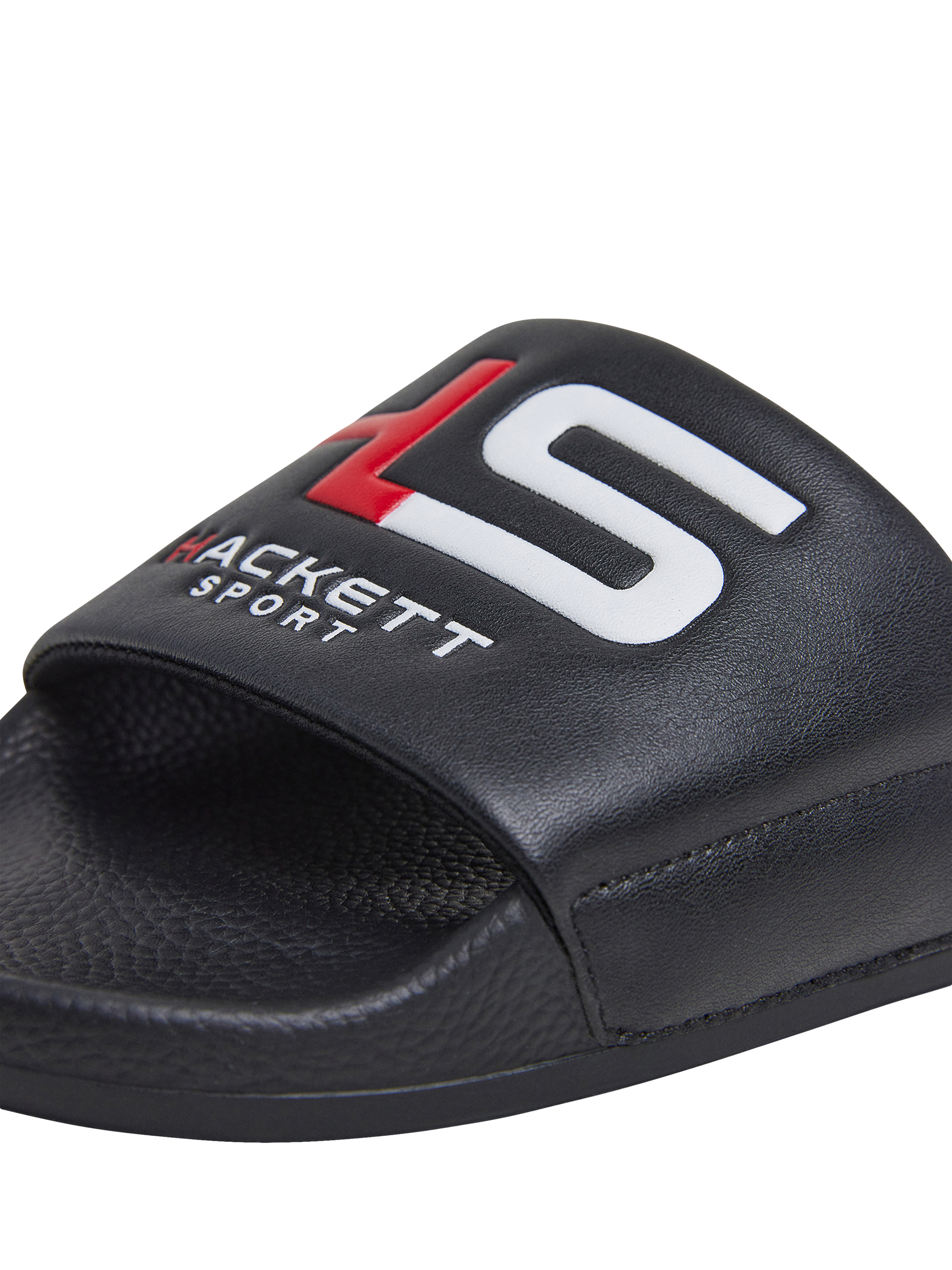 Product image 4 of 5, which shows Hackett London Logo Sliders, Black, 11