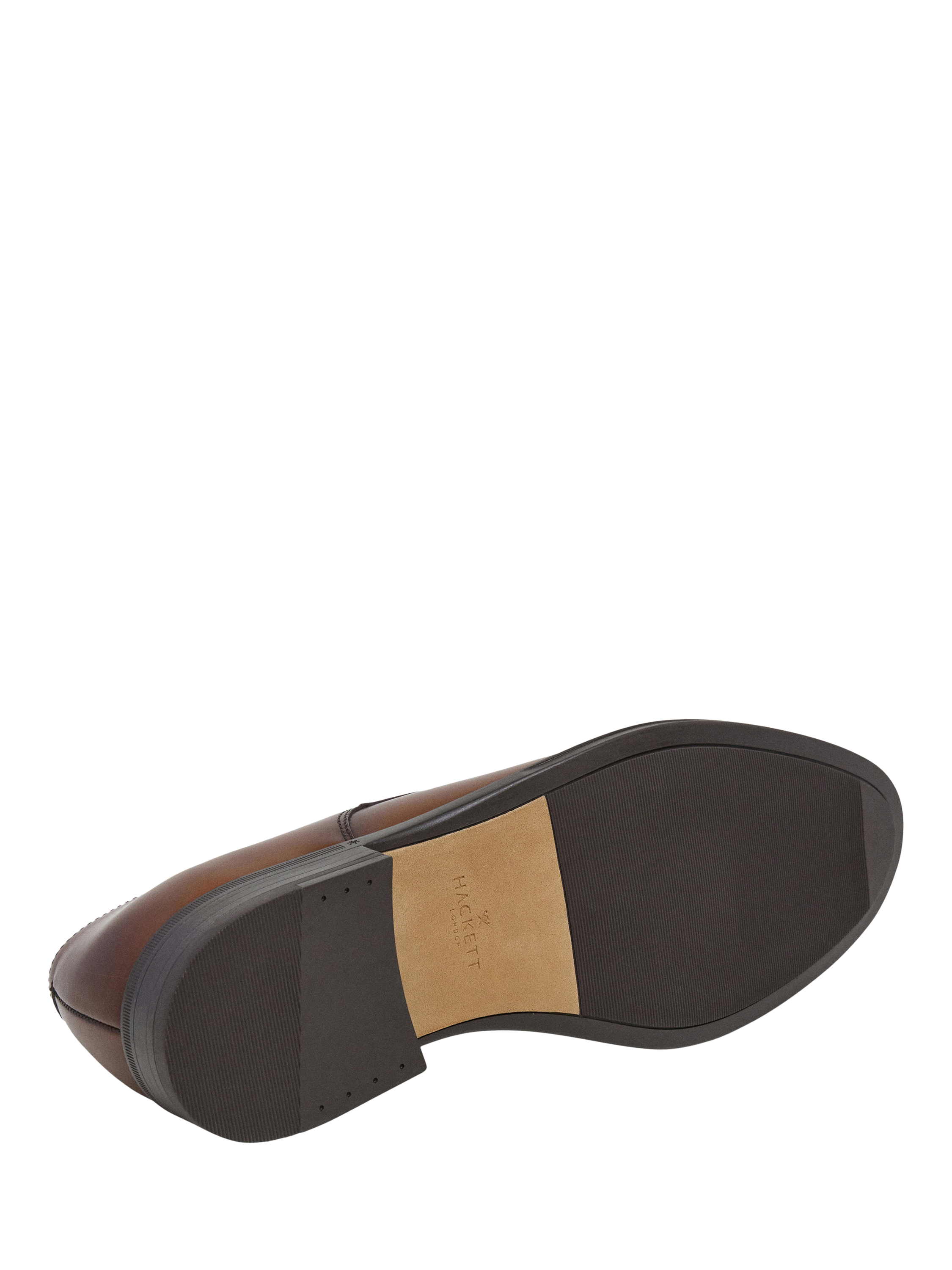 Product image 6 of 6, which shows Hackett London Leather Blucher Derby Shoes, Tan Brown, 11