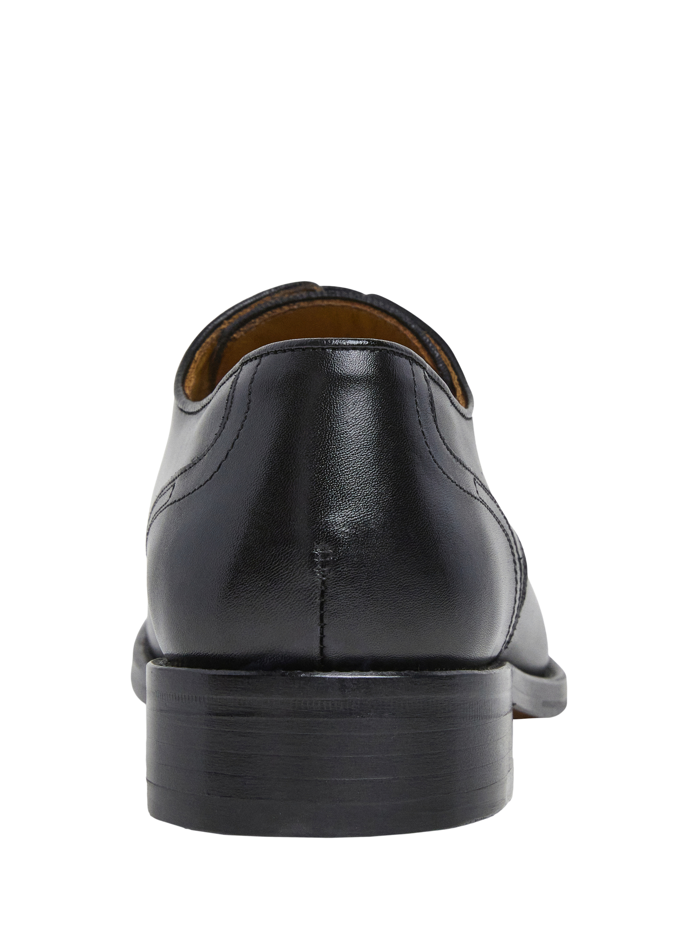 Product image 4 of 6, which shows Hackett London Leather Toe Cap Derby Shoes, Black, 6