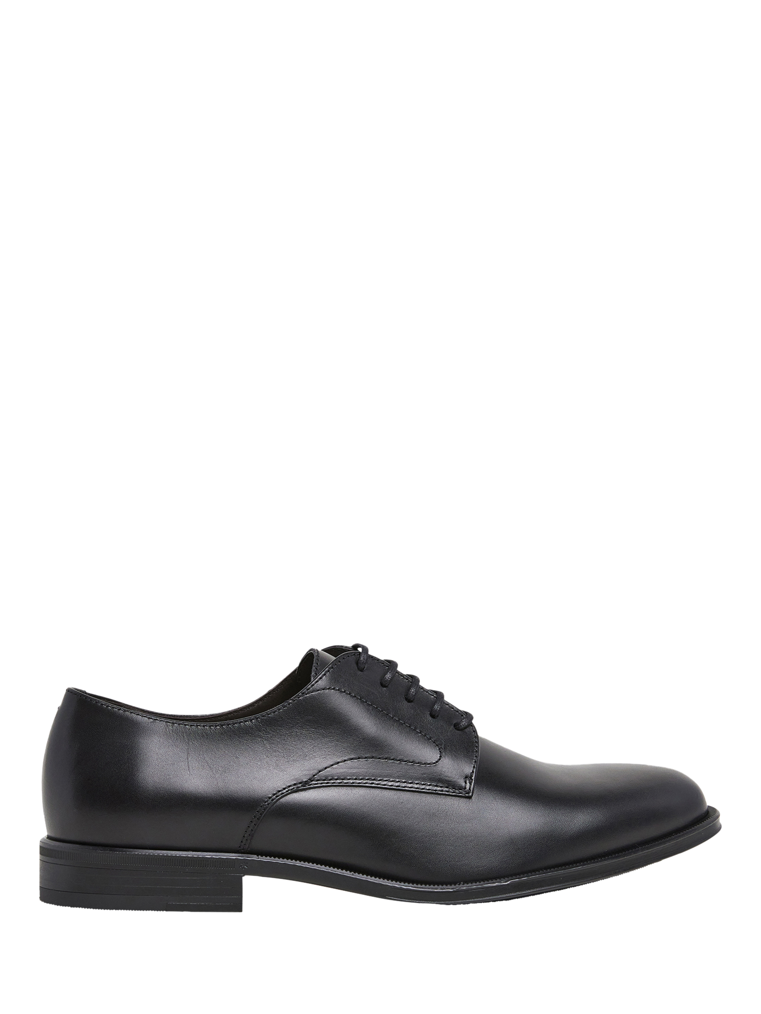 Product image 1 of 5, which shows Hackett London Duke Leather Blucher Shoes, Black, 11
