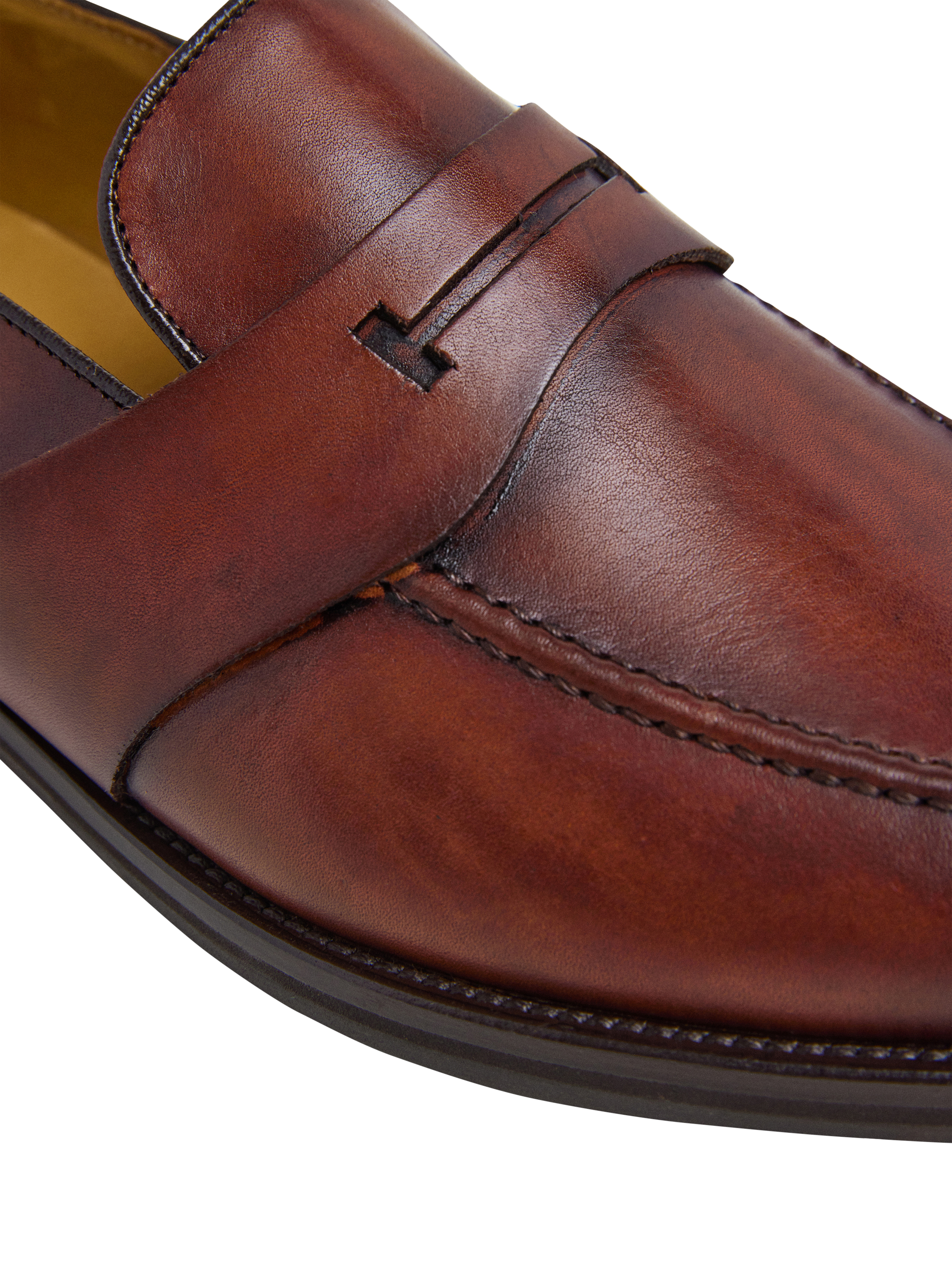 Product image 5 of 6, which shows Hackett London Leather Loafers, Cappuccino Brown, 6