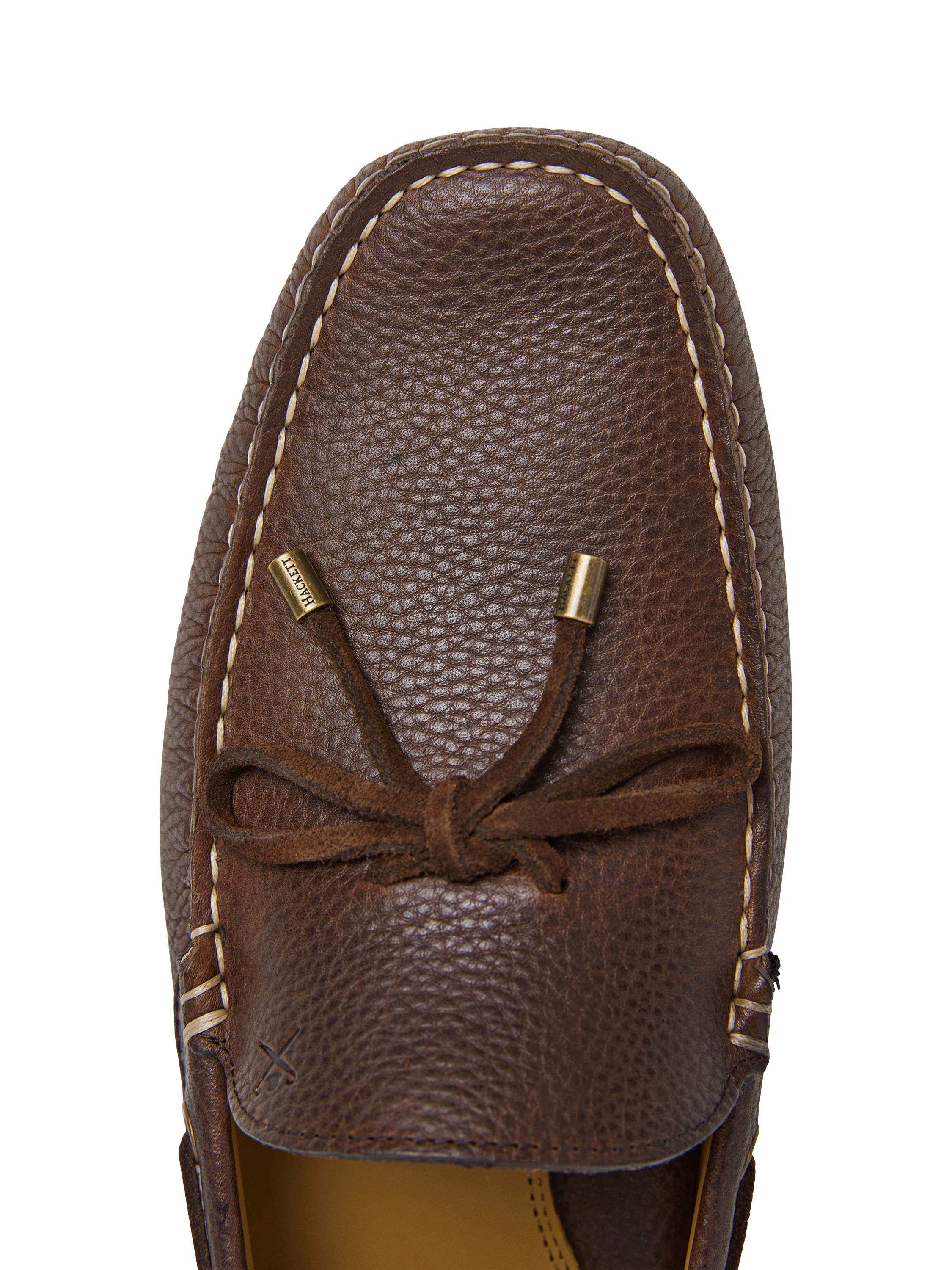 Product image 5 of 6, which shows Hackett London Leather Driver Loafers, Dark Brown, 11