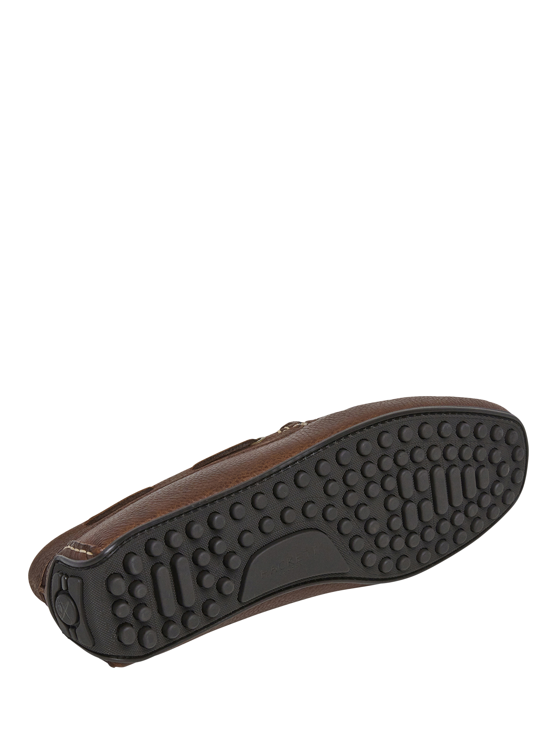Product image 6 of 6, which shows Hackett London Leather Driver Loafers, Dark Brown, 11