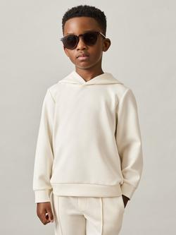 Reiss Kids' Fabien Hoodie, Off White
