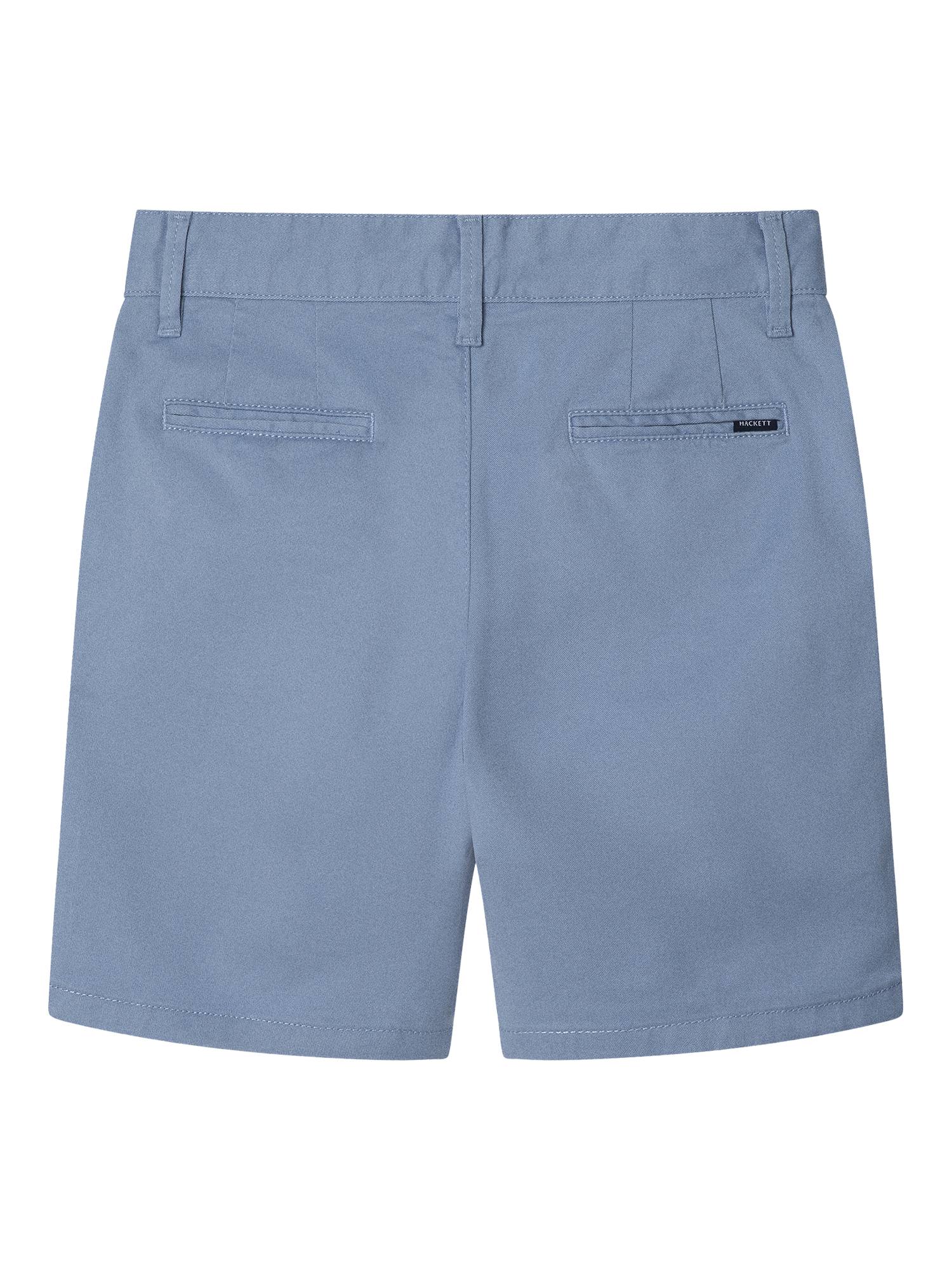 Product image 2 of 4, which shows Hackett London Kids' Cotton Twill Regular Fit Chino Shorts, Spa Blue, 2 years
