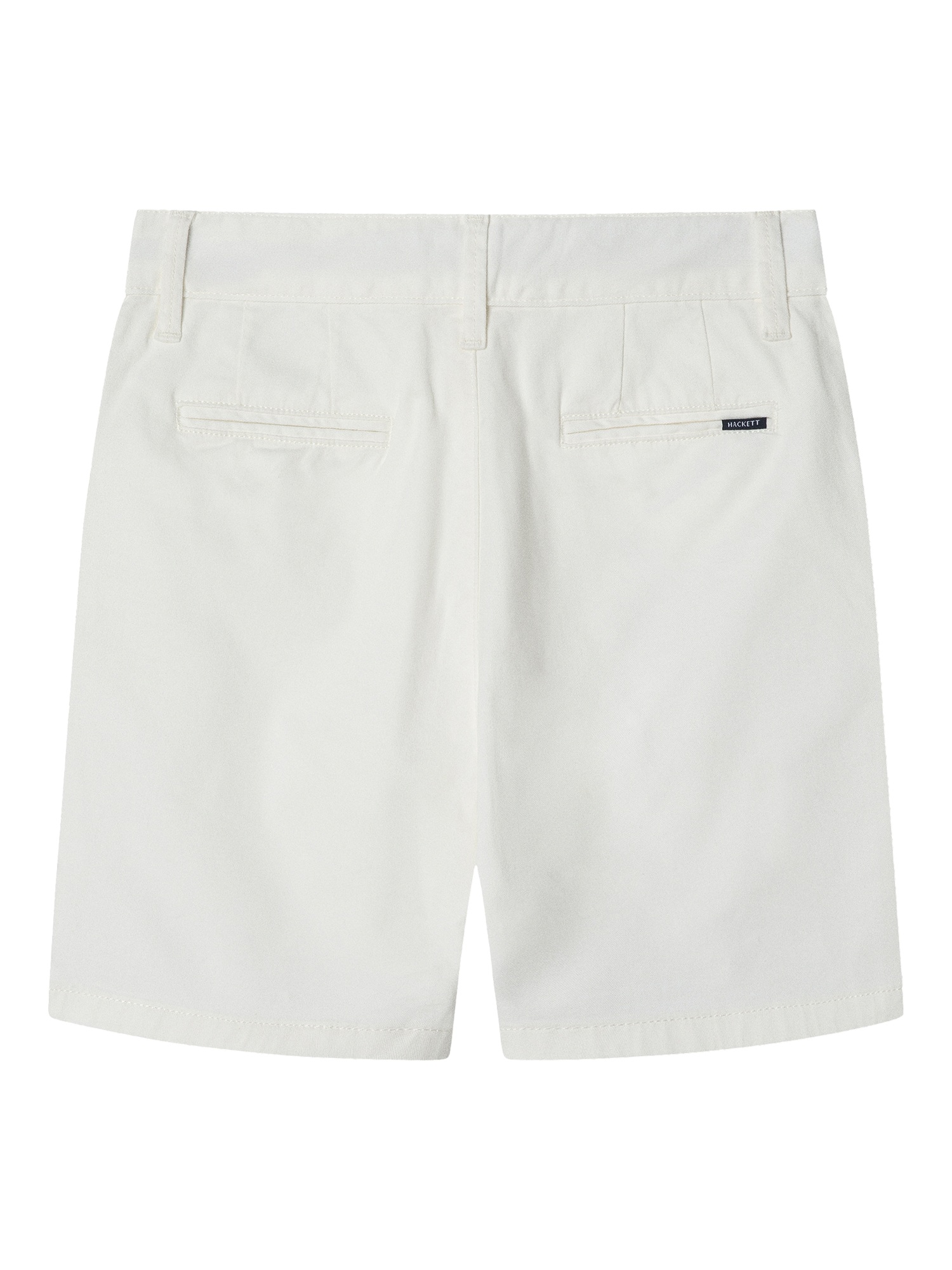 Product image 2 of 4, which shows Hackett London Kids' Cotton Twill Regular Fit Chino Shorts, Off White, 2 years