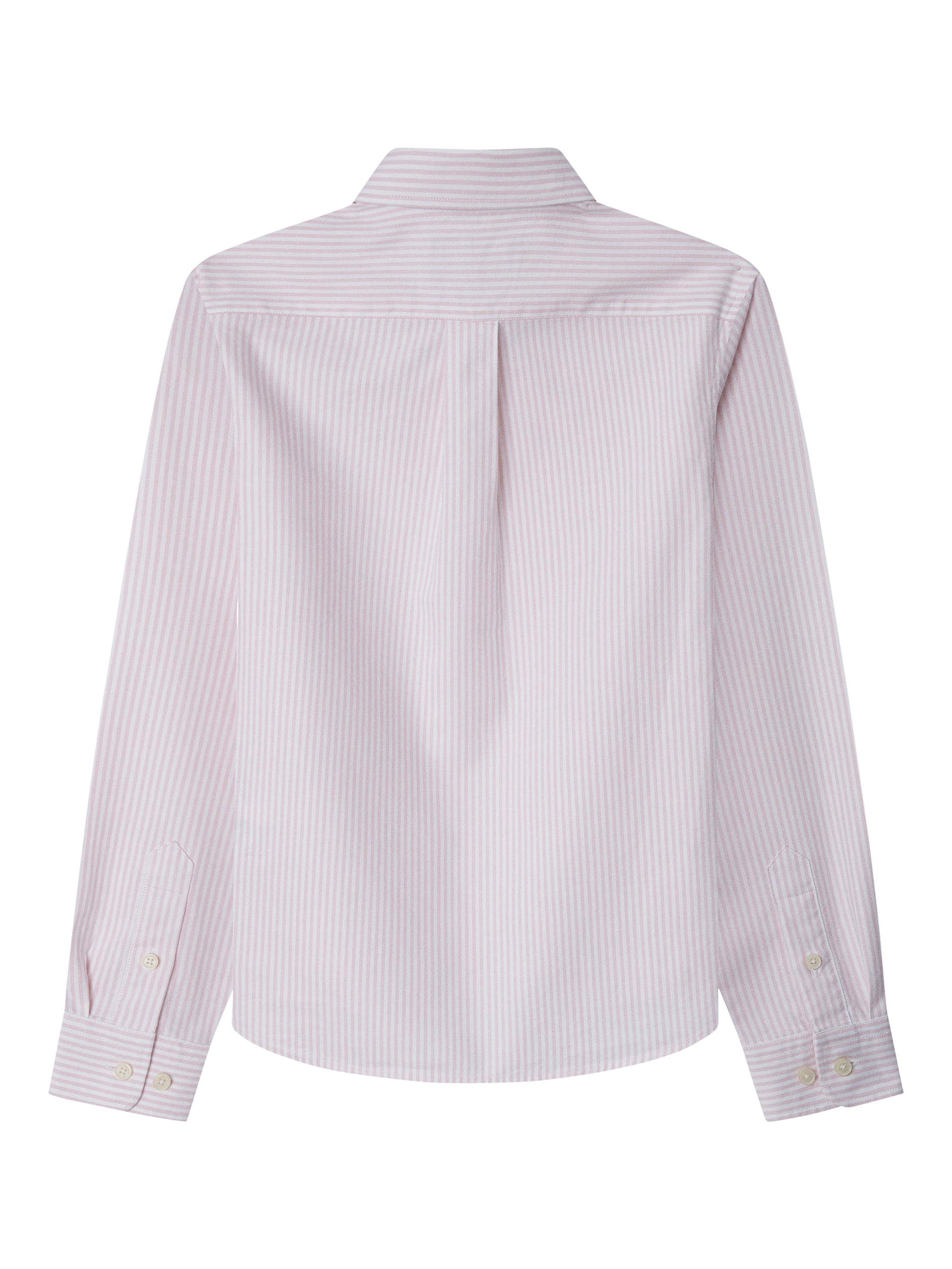 Product image 2 of 4, which shows Hackett London Kids' Oxford Cotton Stripe Shirt, Coral Pink, 15 years