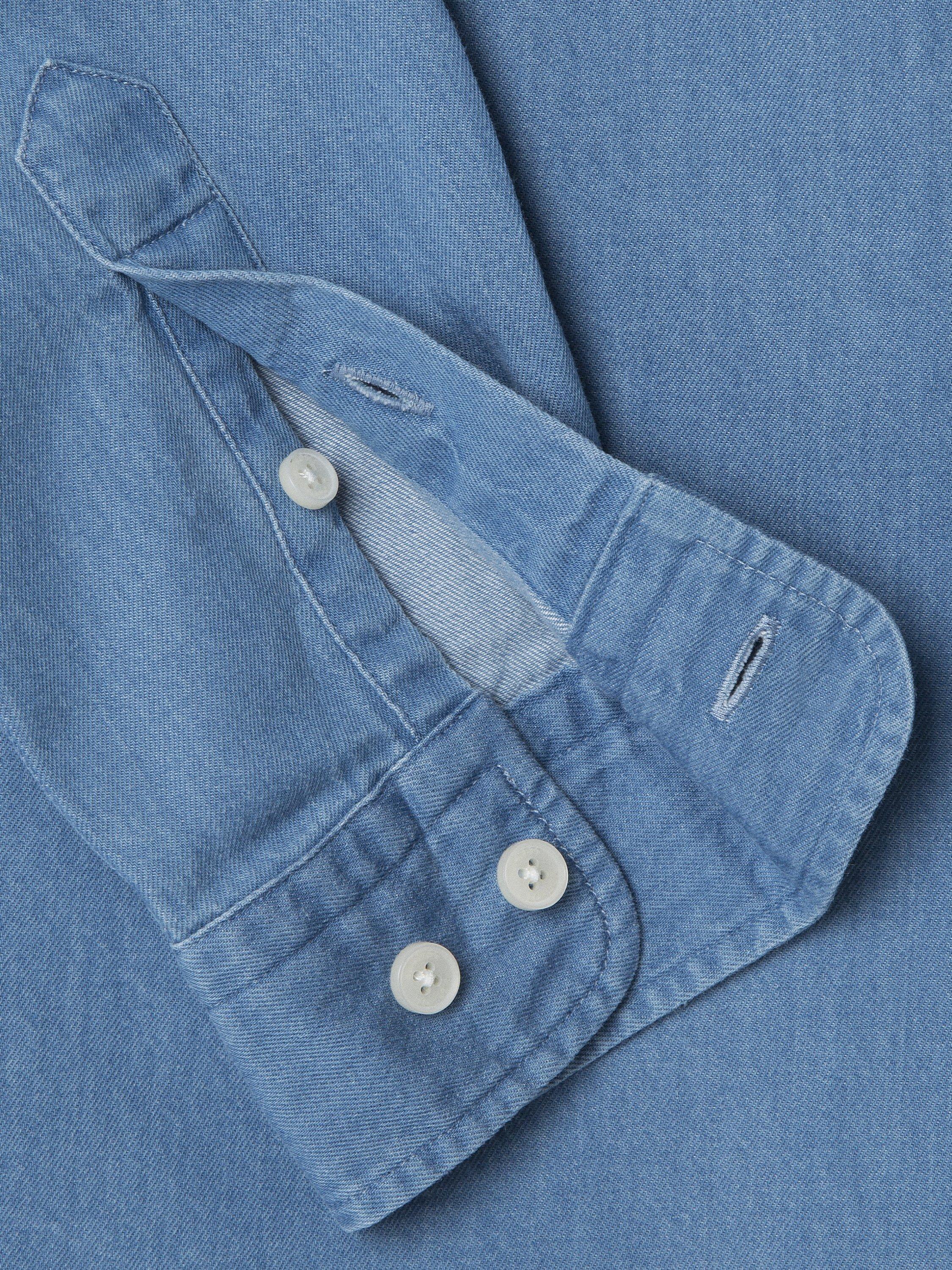 Product image 4 of 4, which shows Hackett London Kids' Cotton Lightweight Denim Shirt, Chambray Blue, 15 years