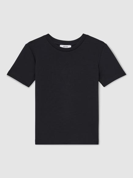 Reiss Kids' Bradley Crew Neck T-Shirt, Navy