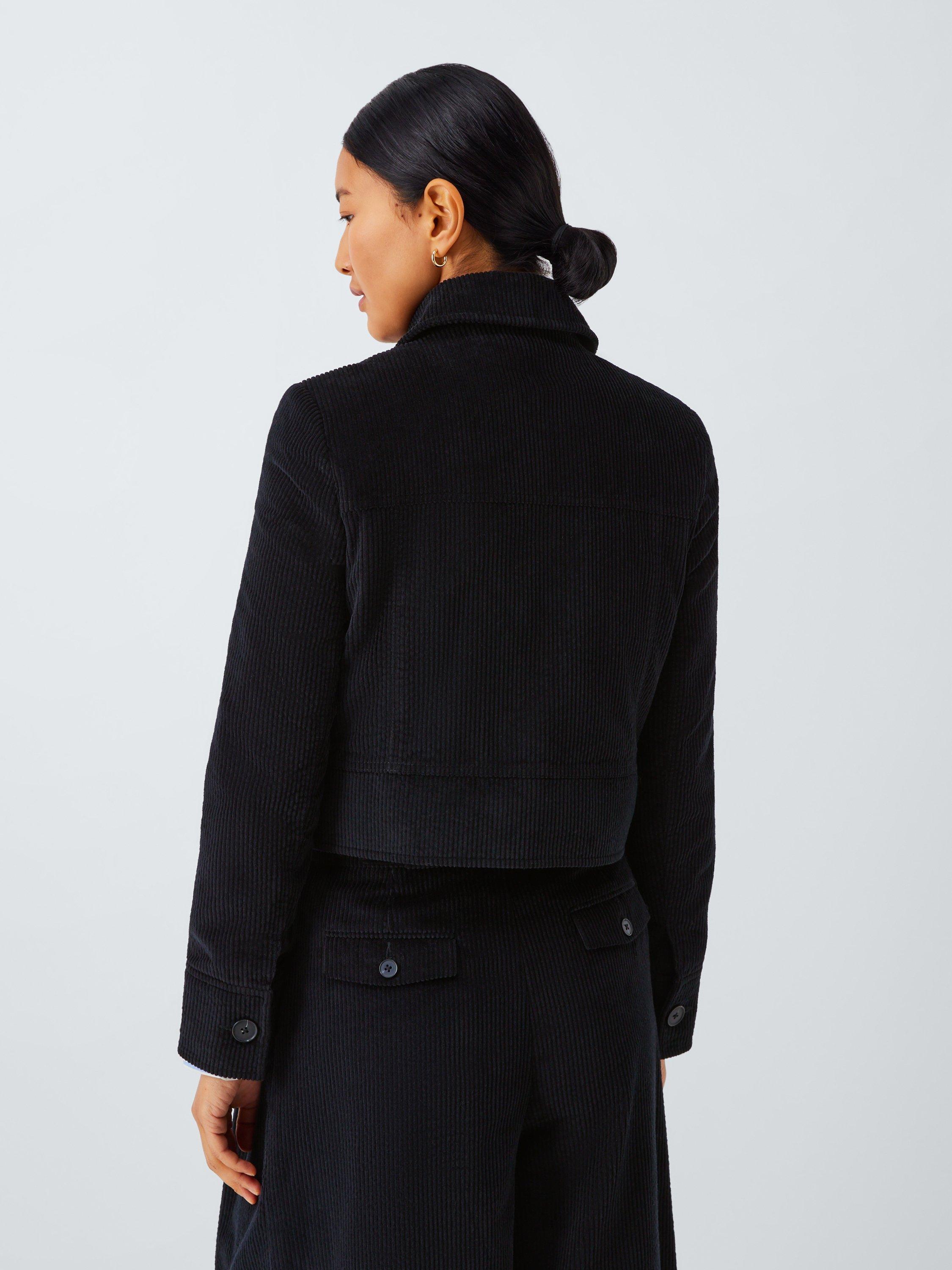 Product image 2 of 6, which shows John Lewis Single Breasted Corduroy Jacket, Black, 8