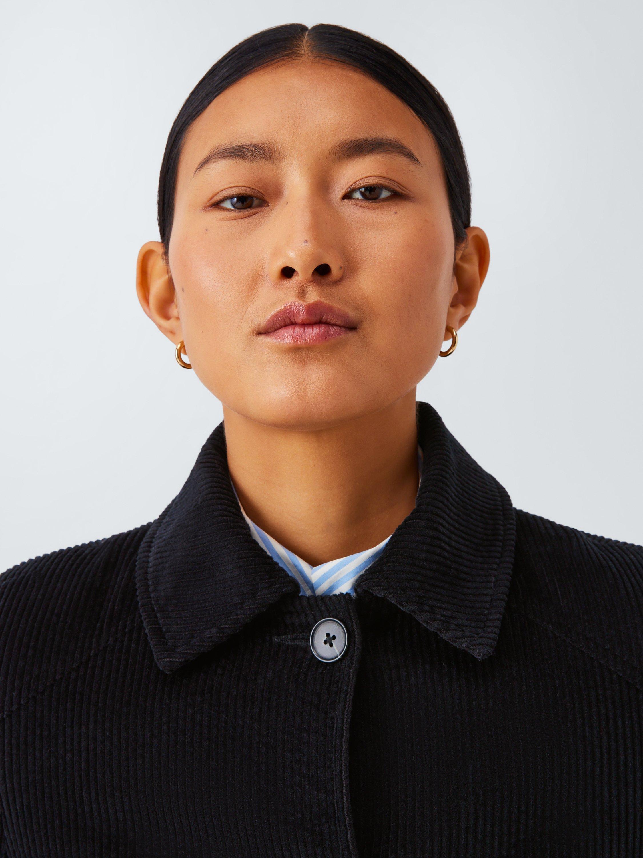 Product image 5 of 6, which shows John Lewis Single Breasted Corduroy Jacket, Black, 8