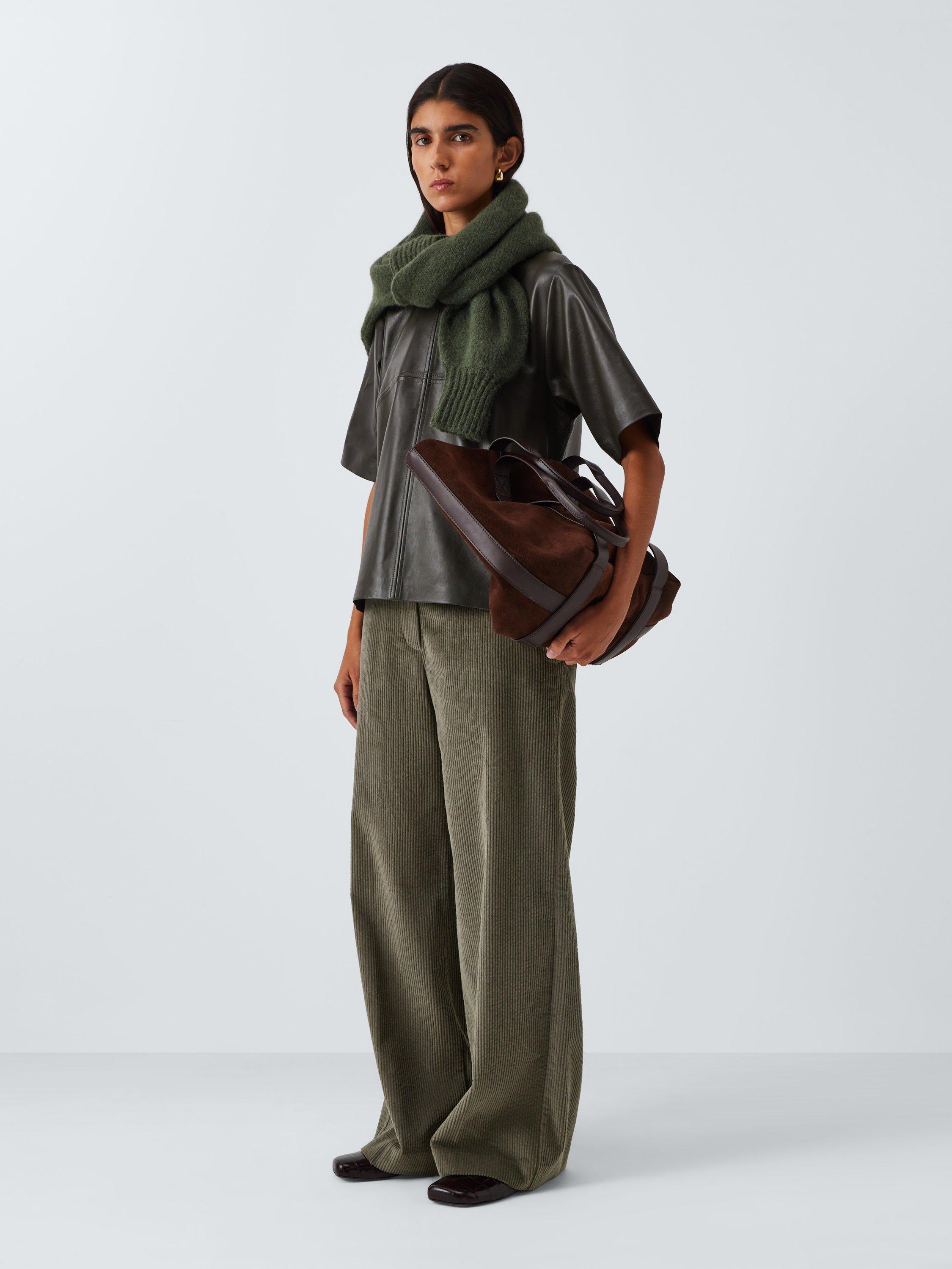 Product image 3 of 6, which shows John Lewis Parallel Leg Corduroy Trousers, Khaki, 16