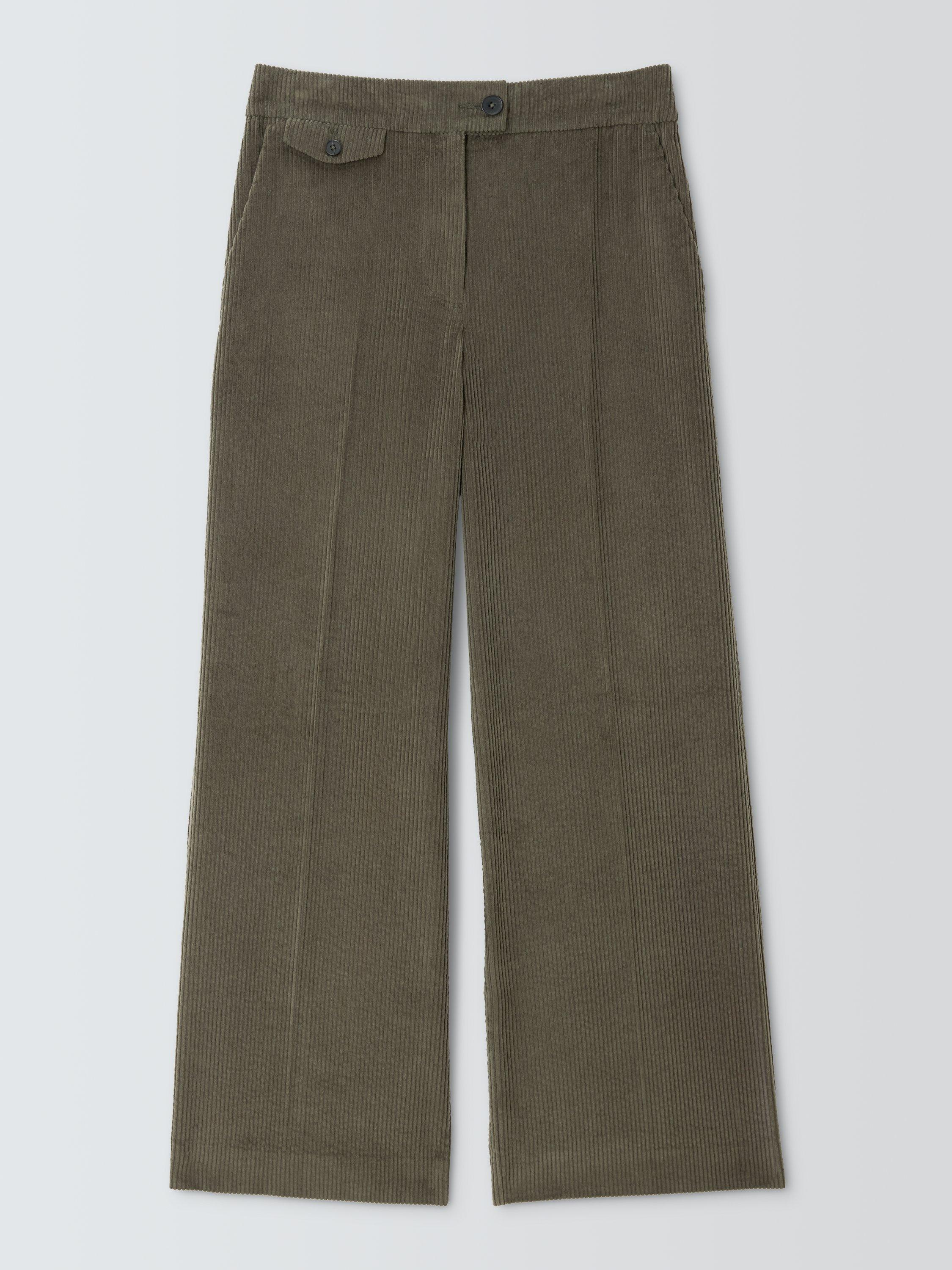 Product image 4 of 6, which shows John Lewis Parallel Leg Corduroy Trousers, Khaki, 16