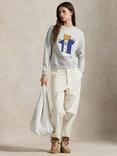 Polo Ralph Lauren Polo Bear Fleece Crew Neck Sweatshirt, Grey/Multi