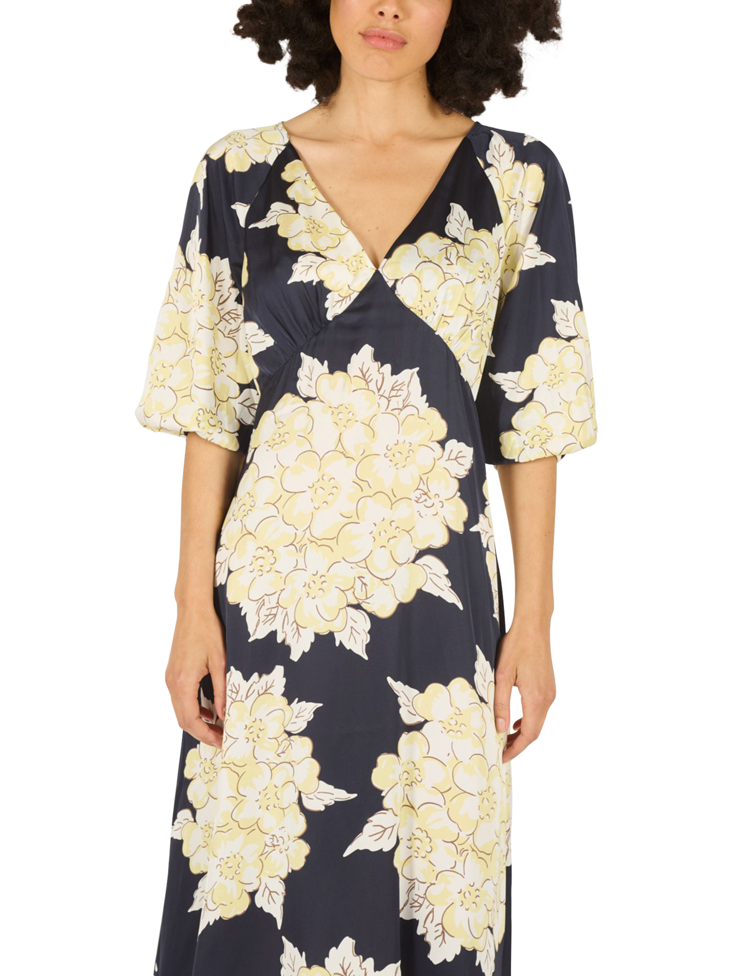 Product image 4 of 6, which shows Traffic People Gloria Blooming Lovely Dress, Navy, XS