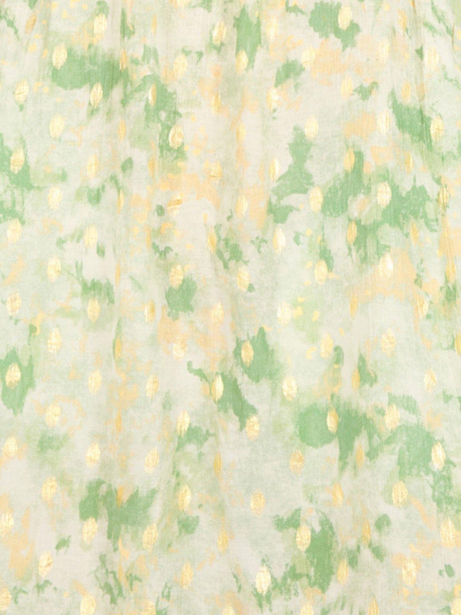 Product image 6 of 6, which shows Traffic People Rene Gold Rush Dress, Green, XS
