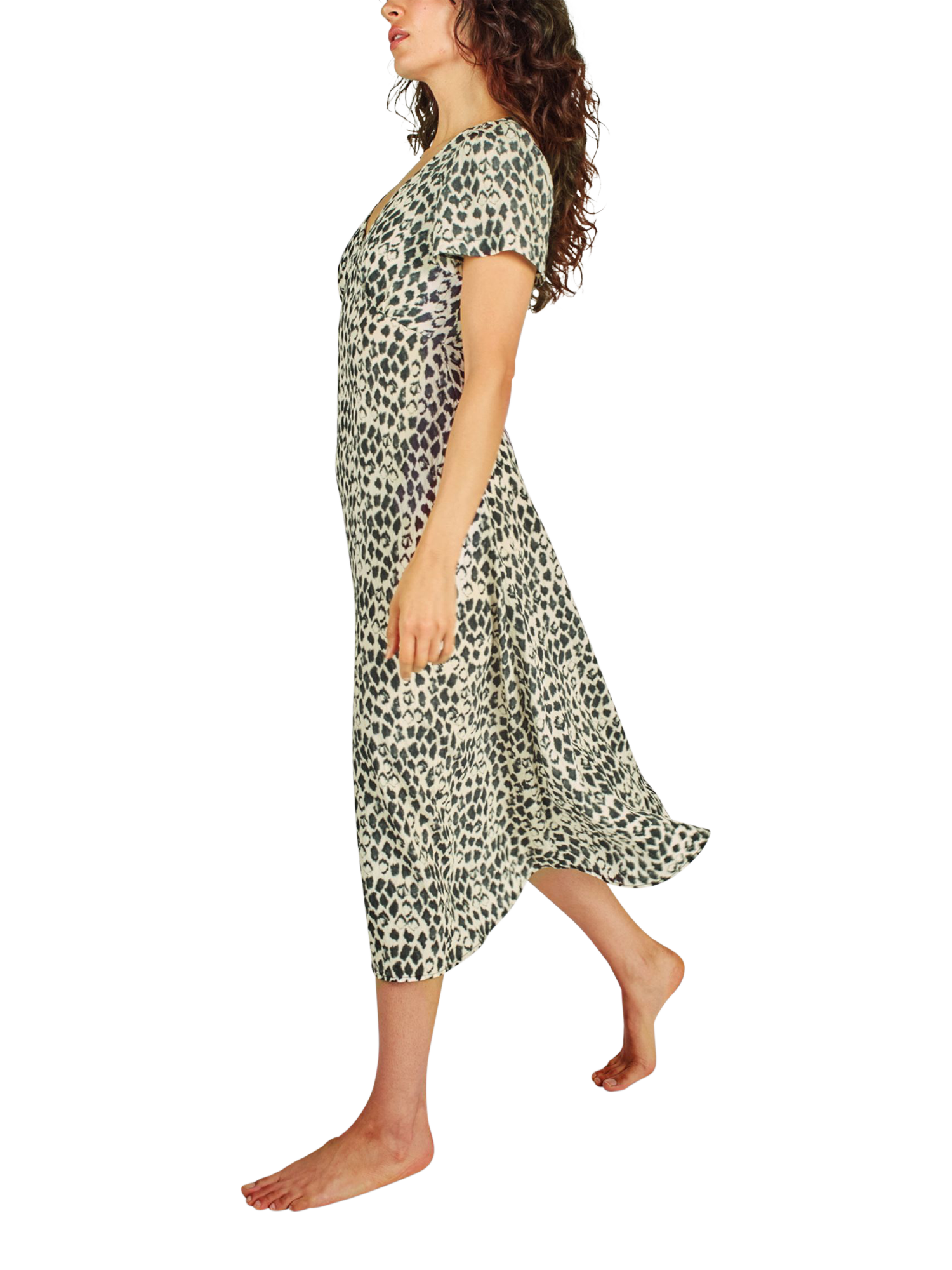 Product image 2 of 6, which shows Traffic People Bonnie Tropical Malady Dress, Black, XS