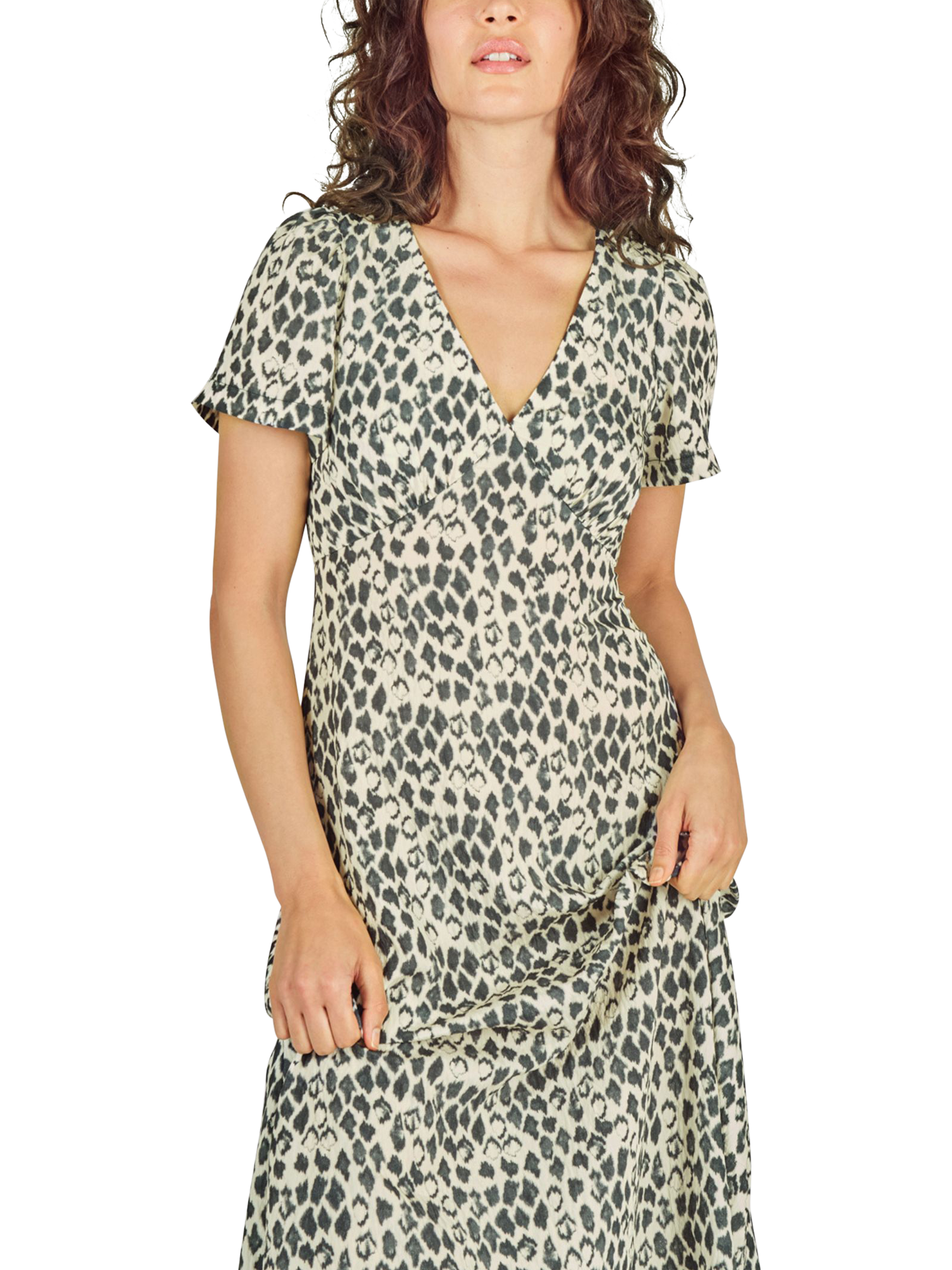 Product image 4 of 6, which shows Traffic People Bonnie Tropical Malady Dress, Black, XS