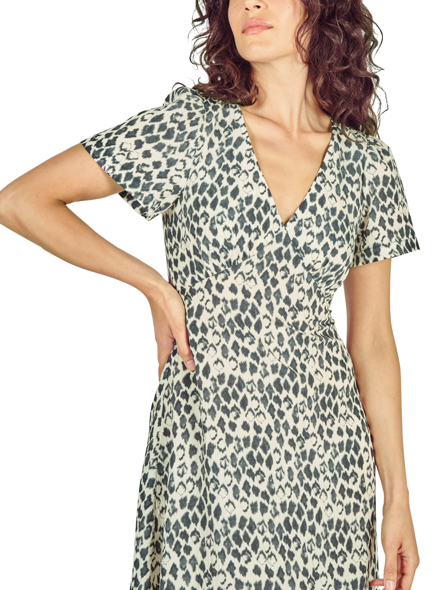 Product image 5 of 6, which shows Traffic People Bonnie Tropical Malady Dress, Black, XS