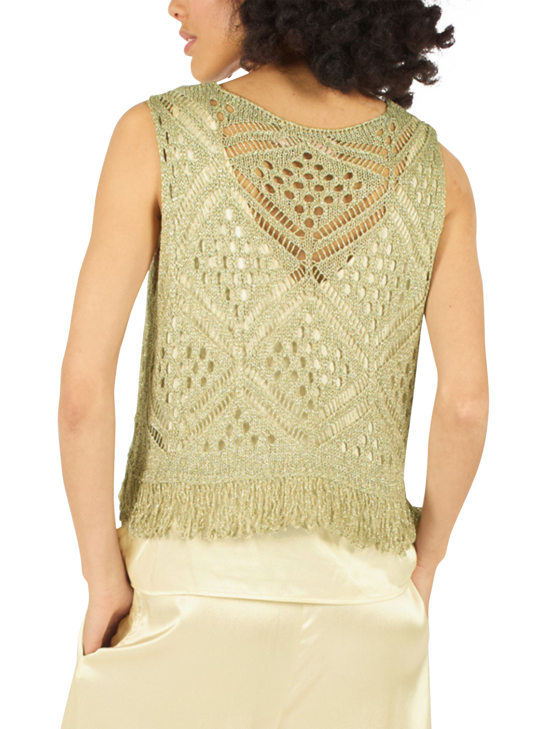 Product image 3 of 6, which shows Traffic People Bella Summer Madness Top, Gold, S-M