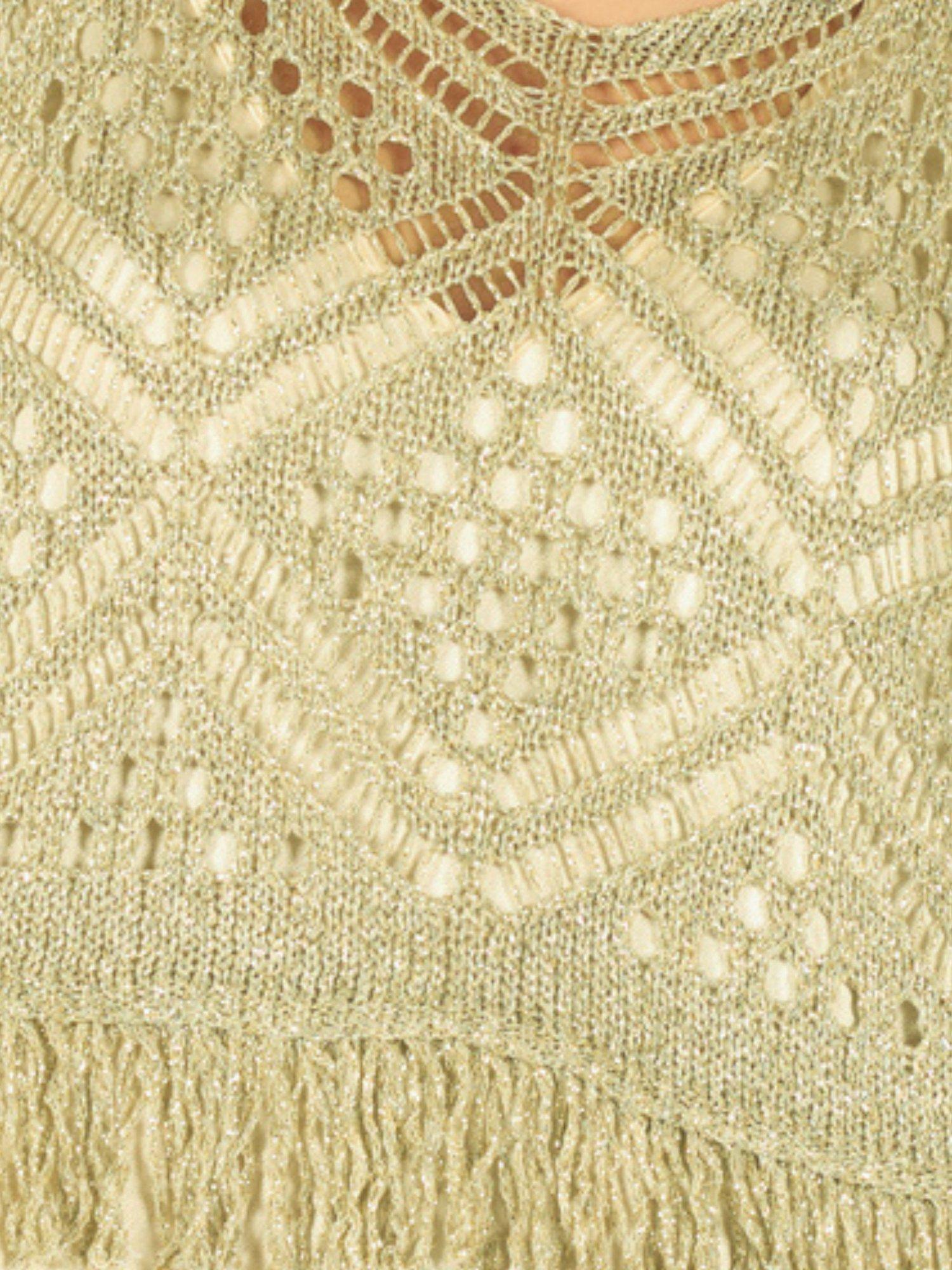 Product image 6 of 6, which shows Traffic People Bella Summer Madness Top, Gold, S-M