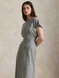 Polo Ralph Lauren Short Sleeve Wool Blend Dolman Midi Dress, Grey