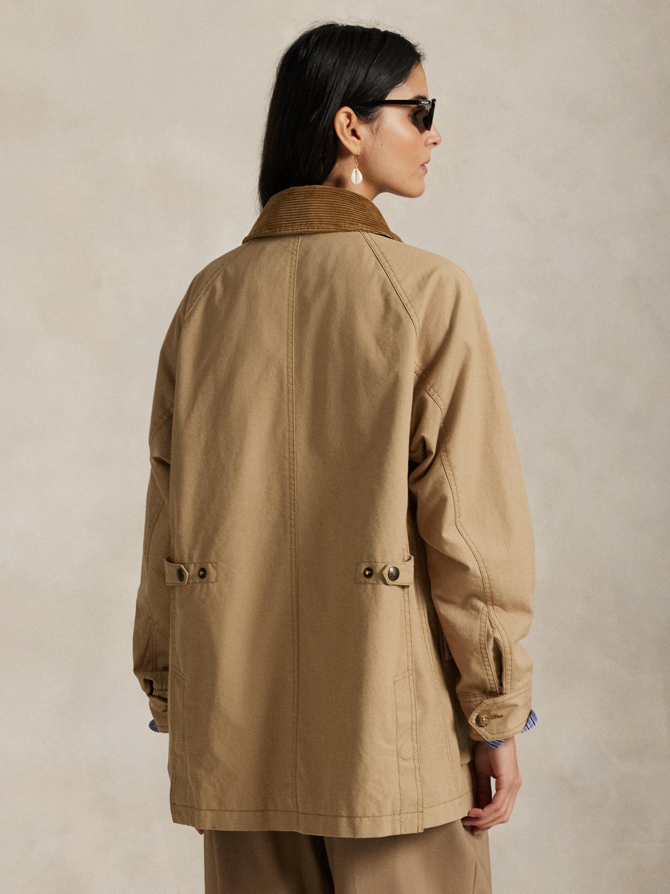 Product image 6 of 6, which shows Polo Ralph Lauren Woven Denim Field Jacket, Beige, XS