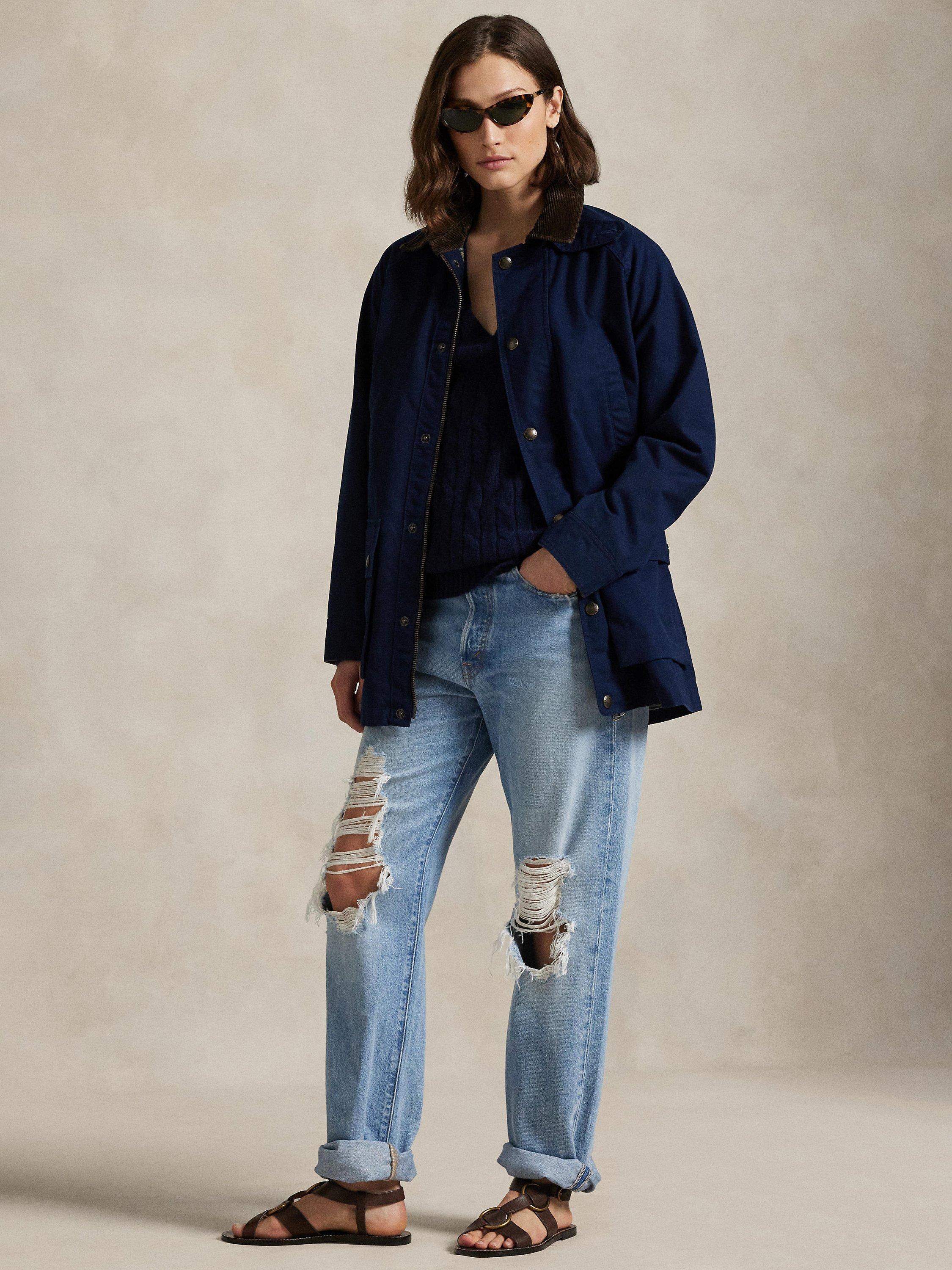 Product image 1 of 5, which shows Ralph Lauren Cotton Aviator Field Jacket, Navy, XL