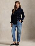 Polo Ralph Lauren Stretch Slim Fit Cotton Corduroy Shirt, Navy