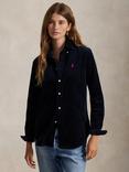Polo Ralph Lauren Stretch Slim Fit Cotton Corduroy Shirt, Navy